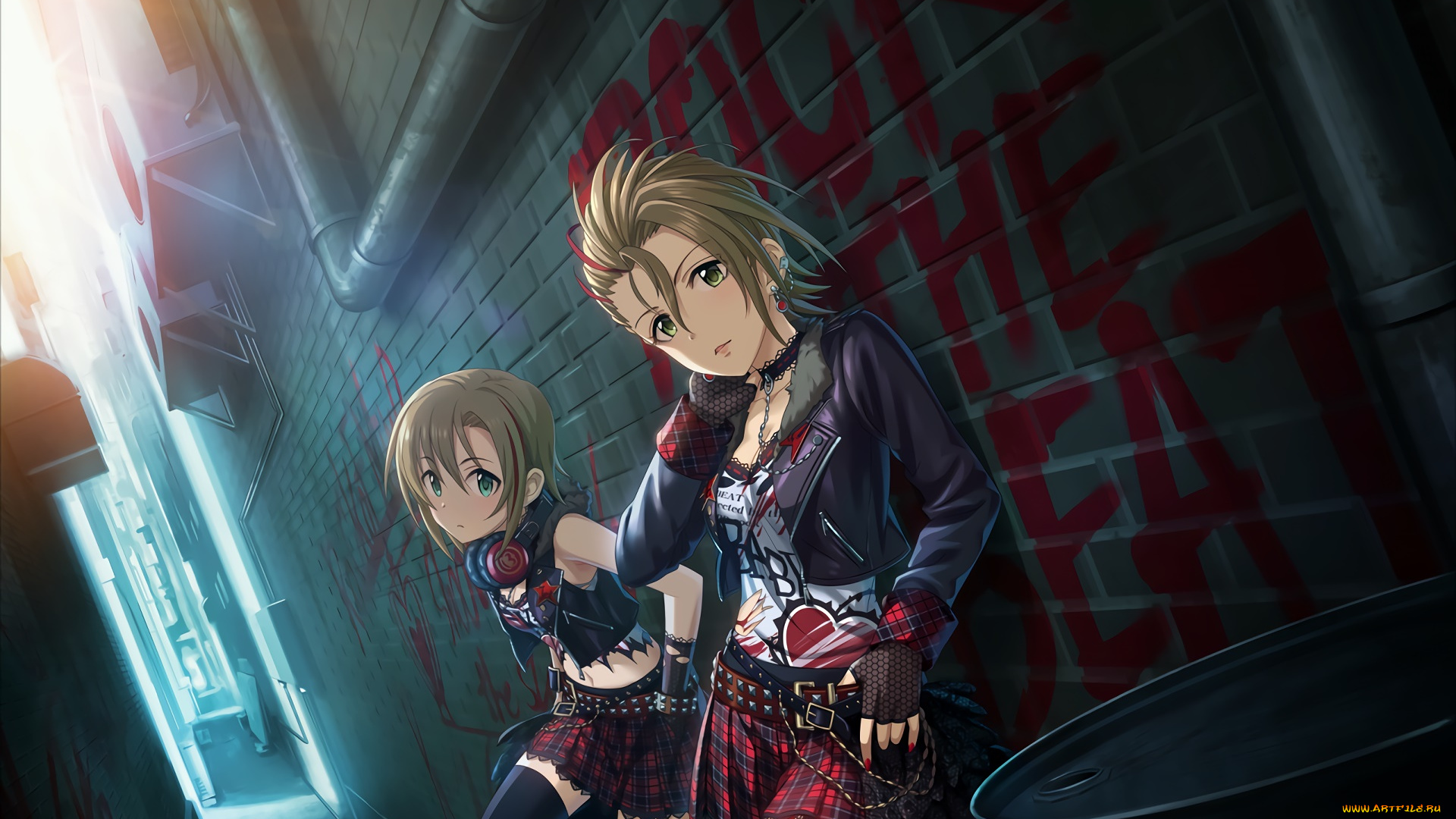 аниме, idolm@ster, фон, взгляд, девушка