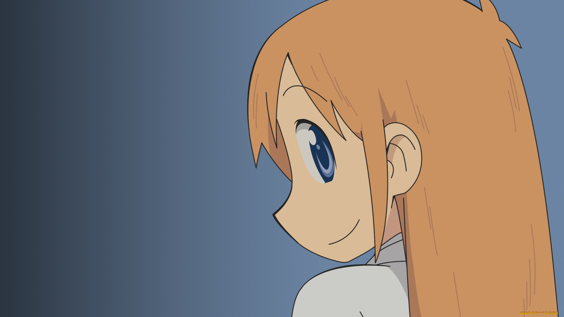 аниме, lucky, star, фон, взгляд, девушка