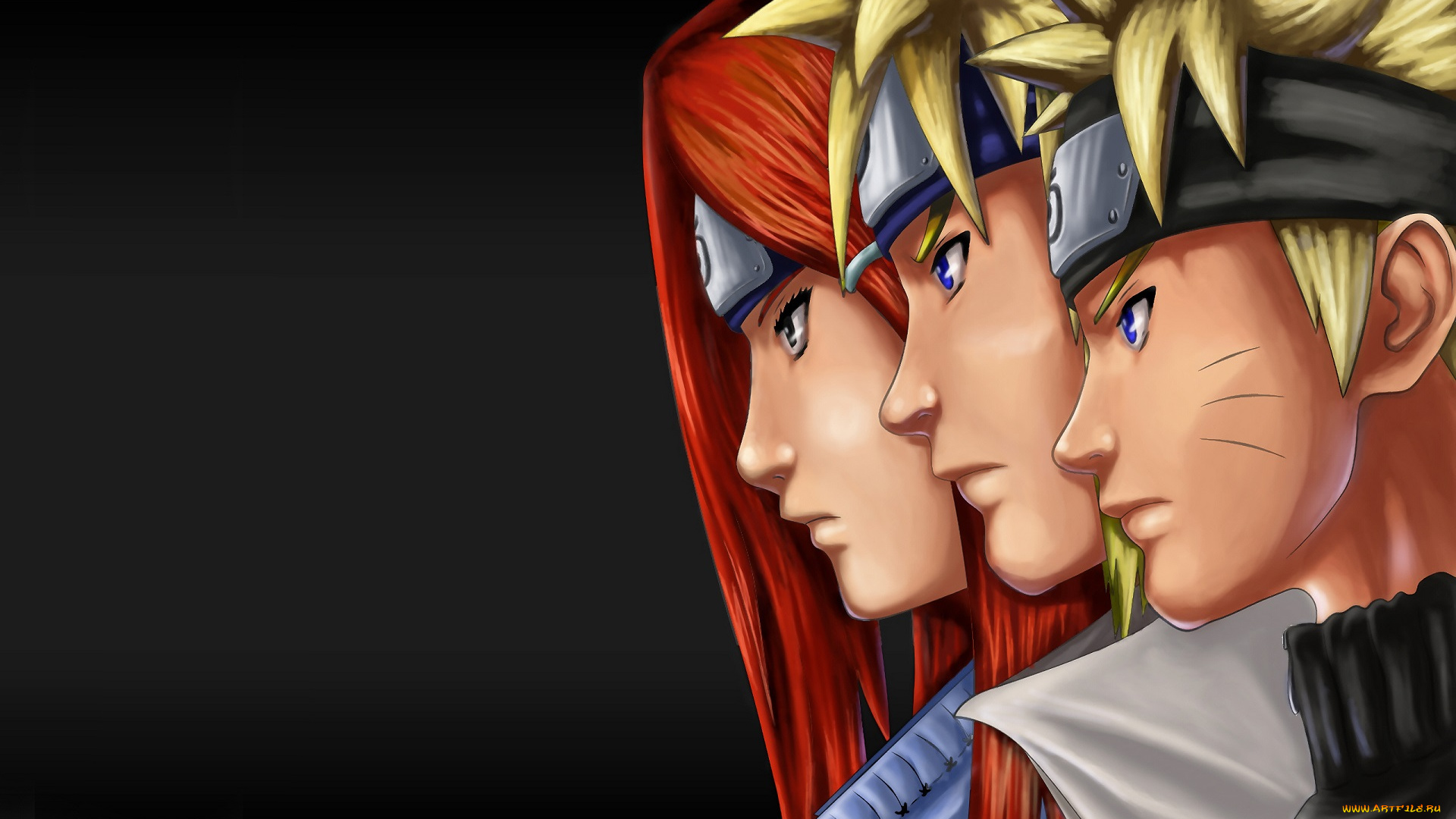 аниме, naruto, наруто, минато, кушина