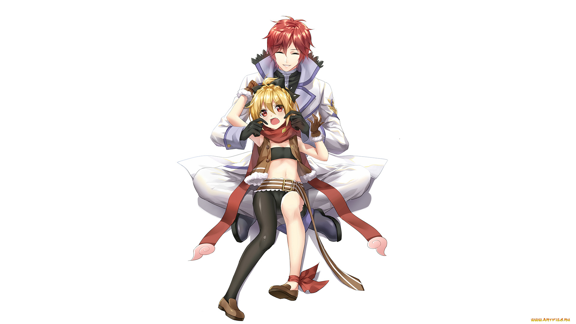 аниме, re, , zero, kara, hajimeru, isekai, seikatsu, двое