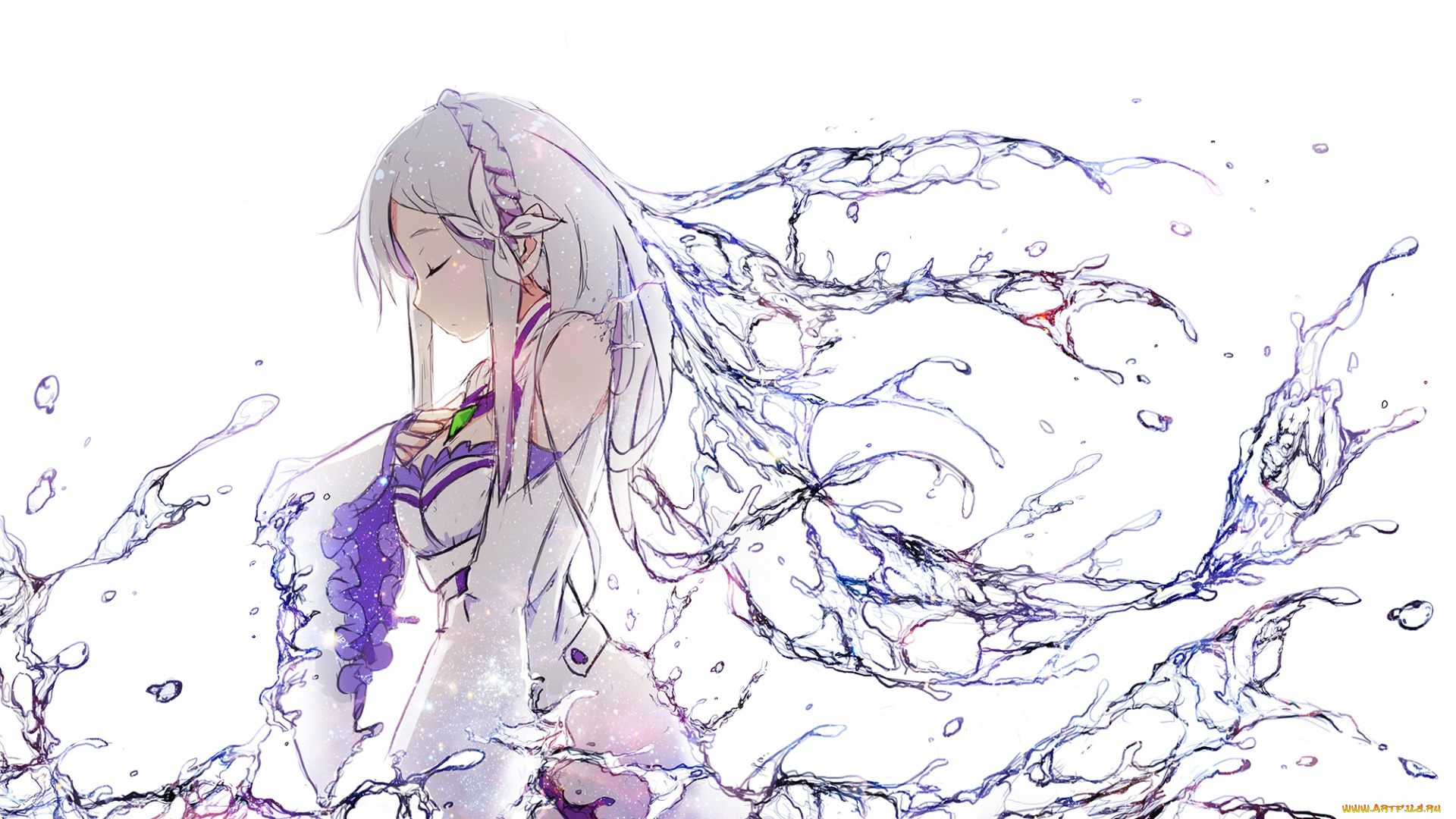 аниме, re, , zero, kara, hajimeru, isekai, seikatsu, эмилия