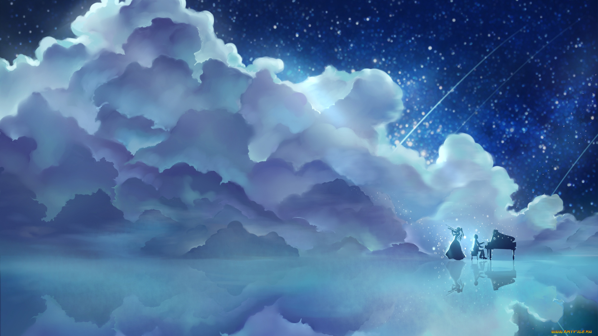 аниме, shigatsu, wa, kimi, no, uso, музыка