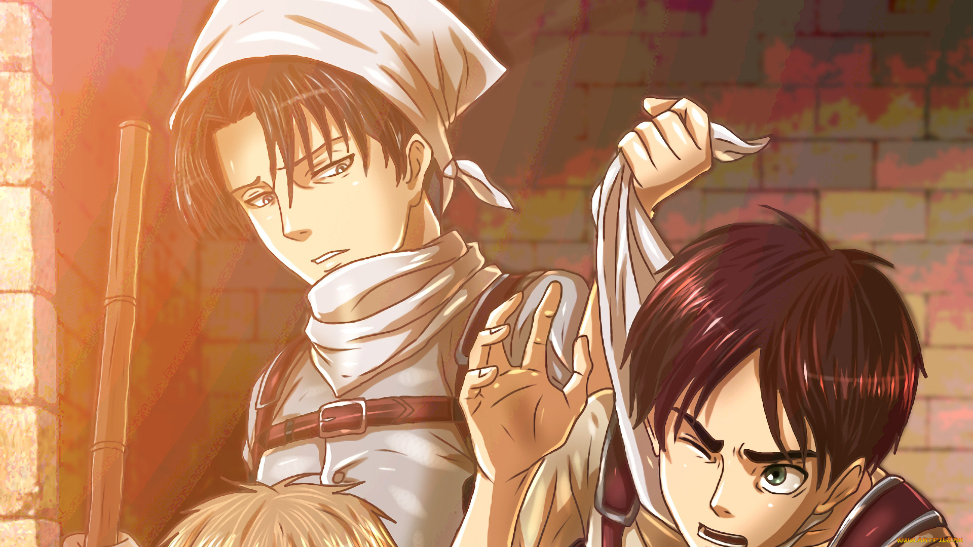 аниме, shingeki, no, kyojin, атака, титанов