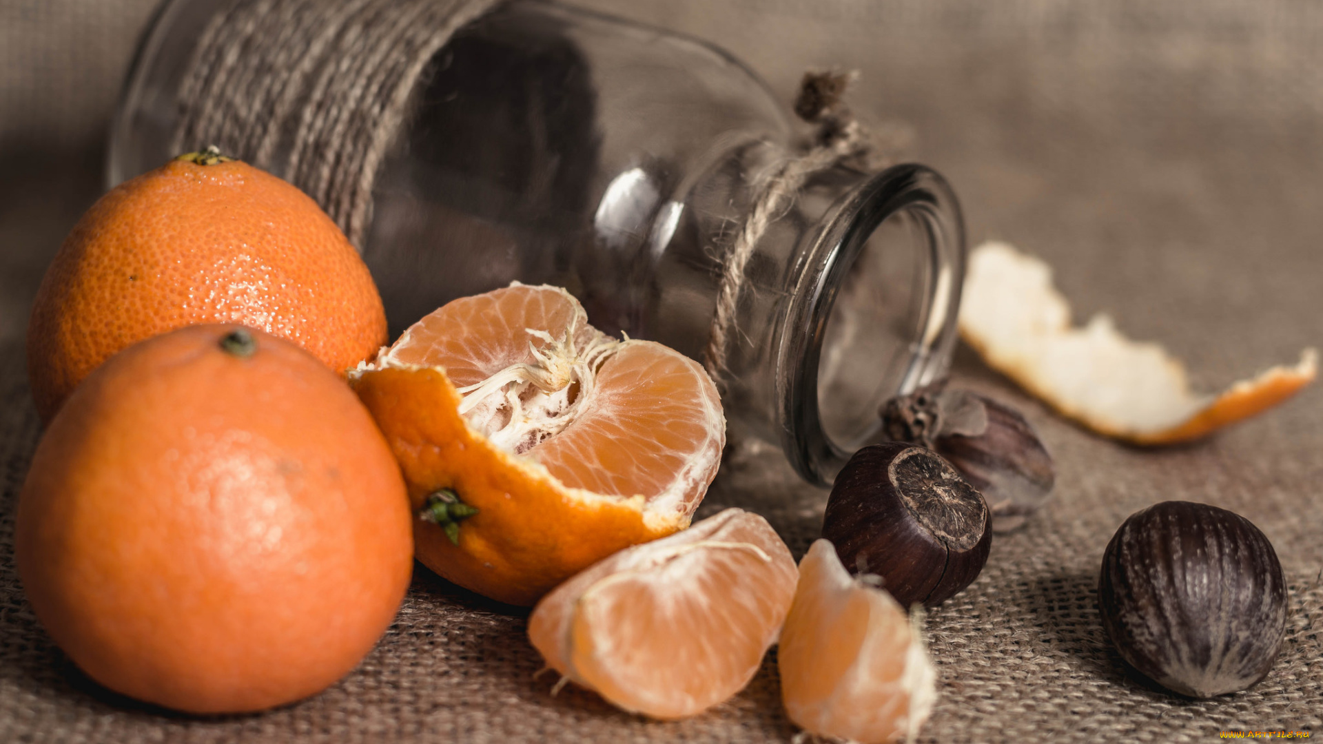 еда, цитрусы, мандарин, цитрус, банка