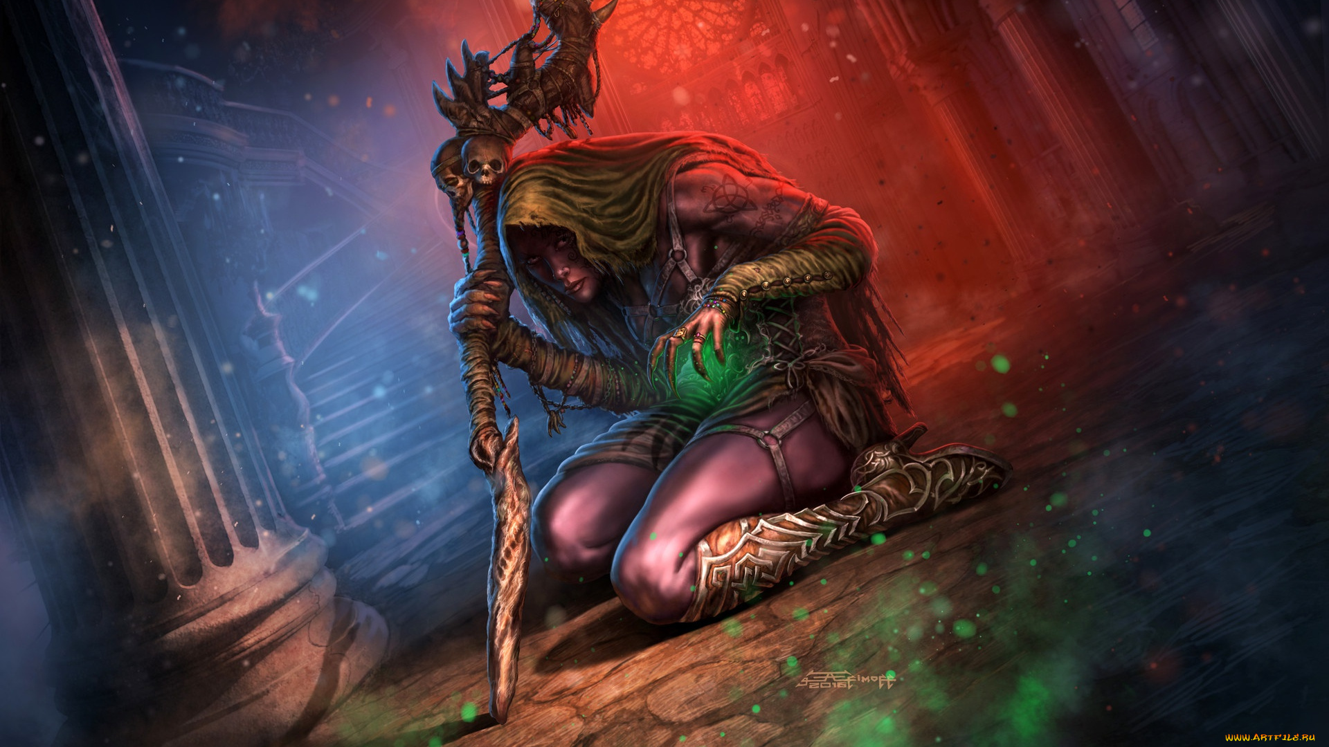 фэнтези, маги, , волшебники, посох, ведьма, пожирающая, младенцев, witch, eats, babies, edikt, art