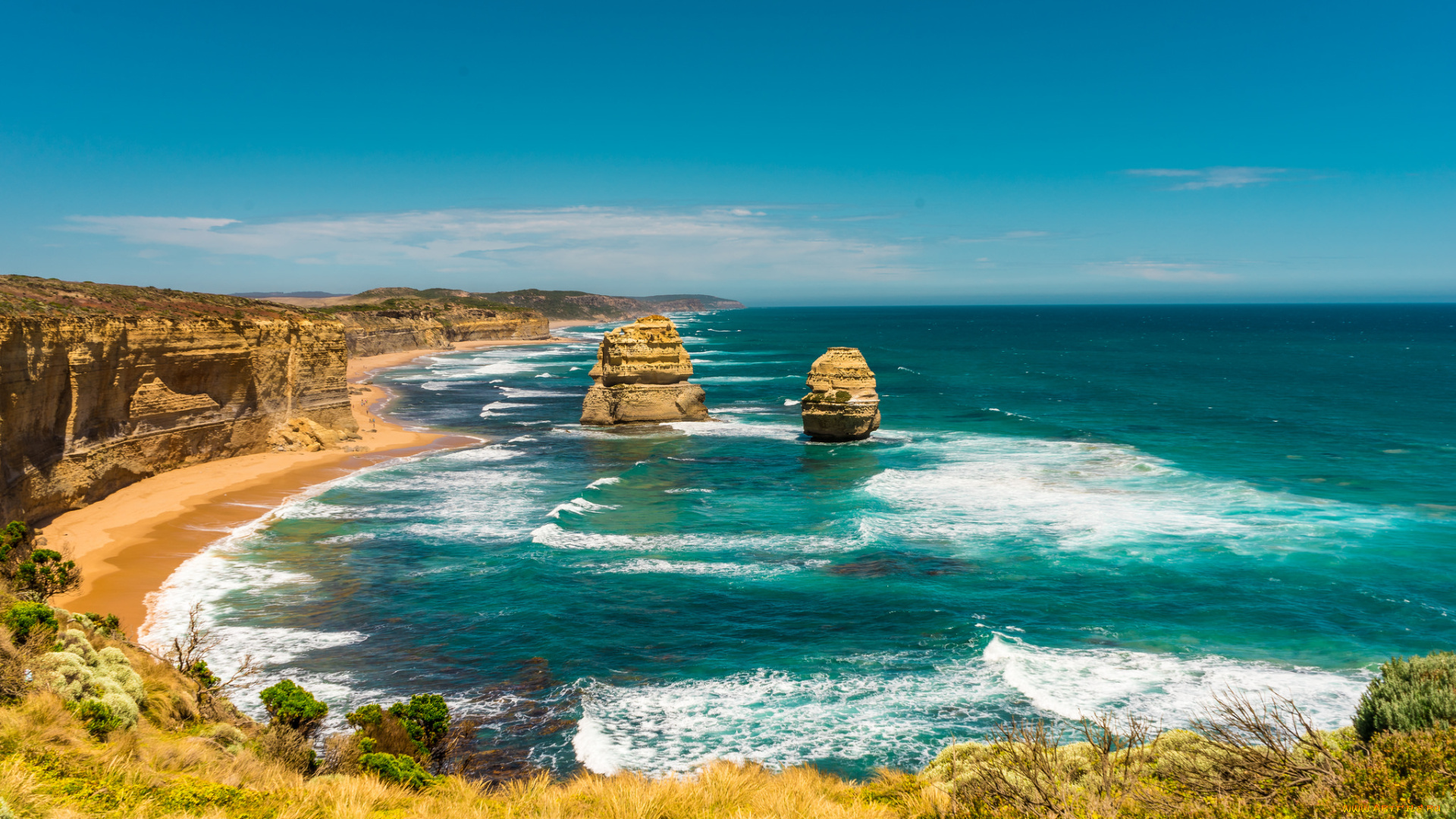 природа, побережье, берег, море