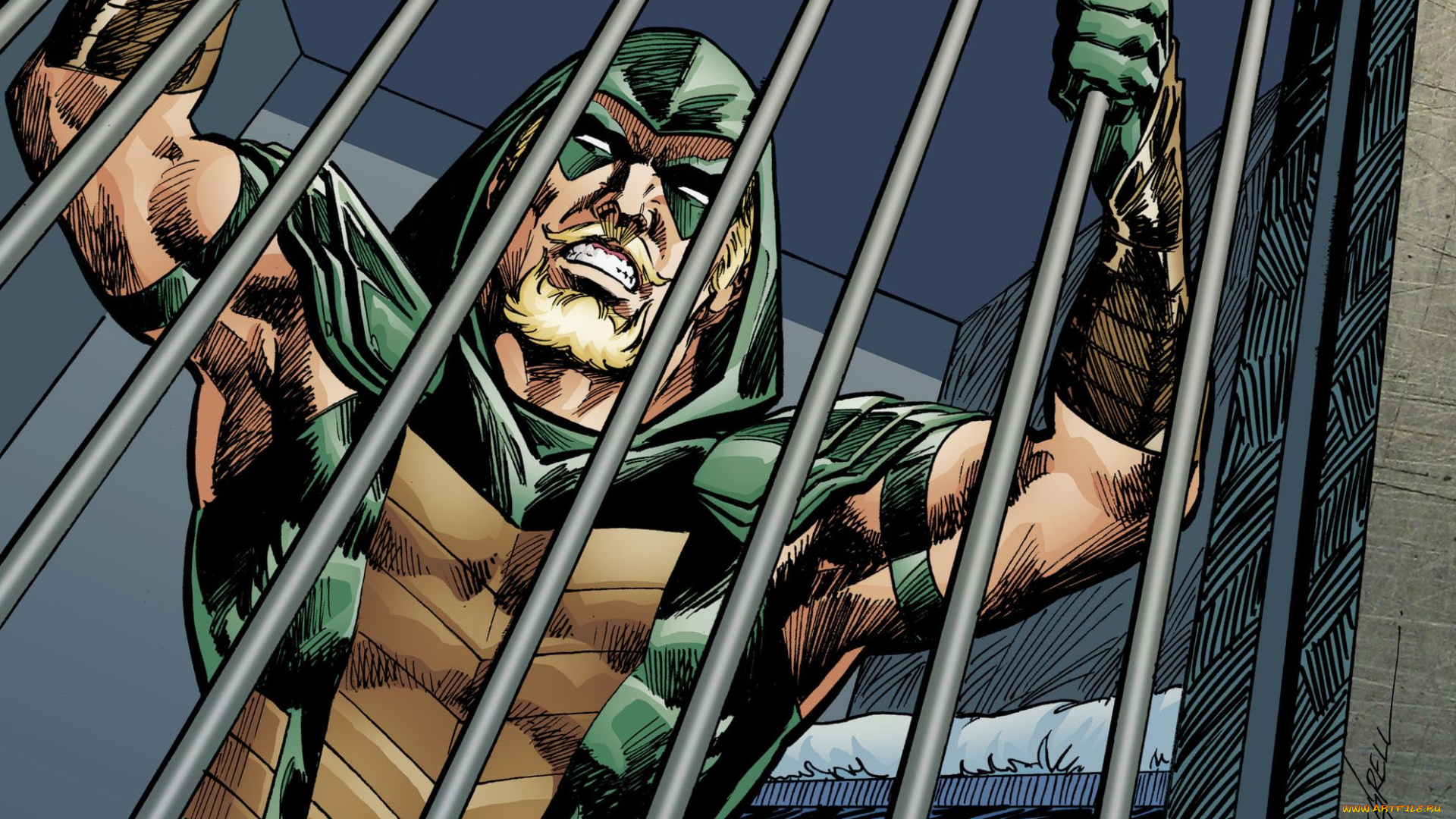 рисованное, комиксы, green, arrow