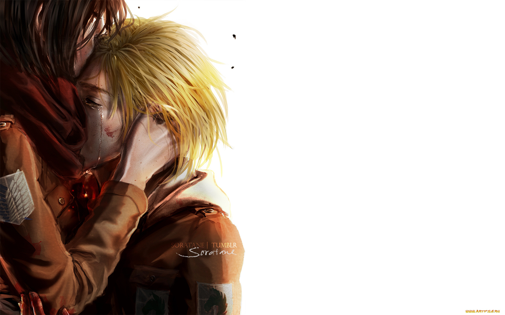 аниме, shingeki, no, kyojin, атака, титанов