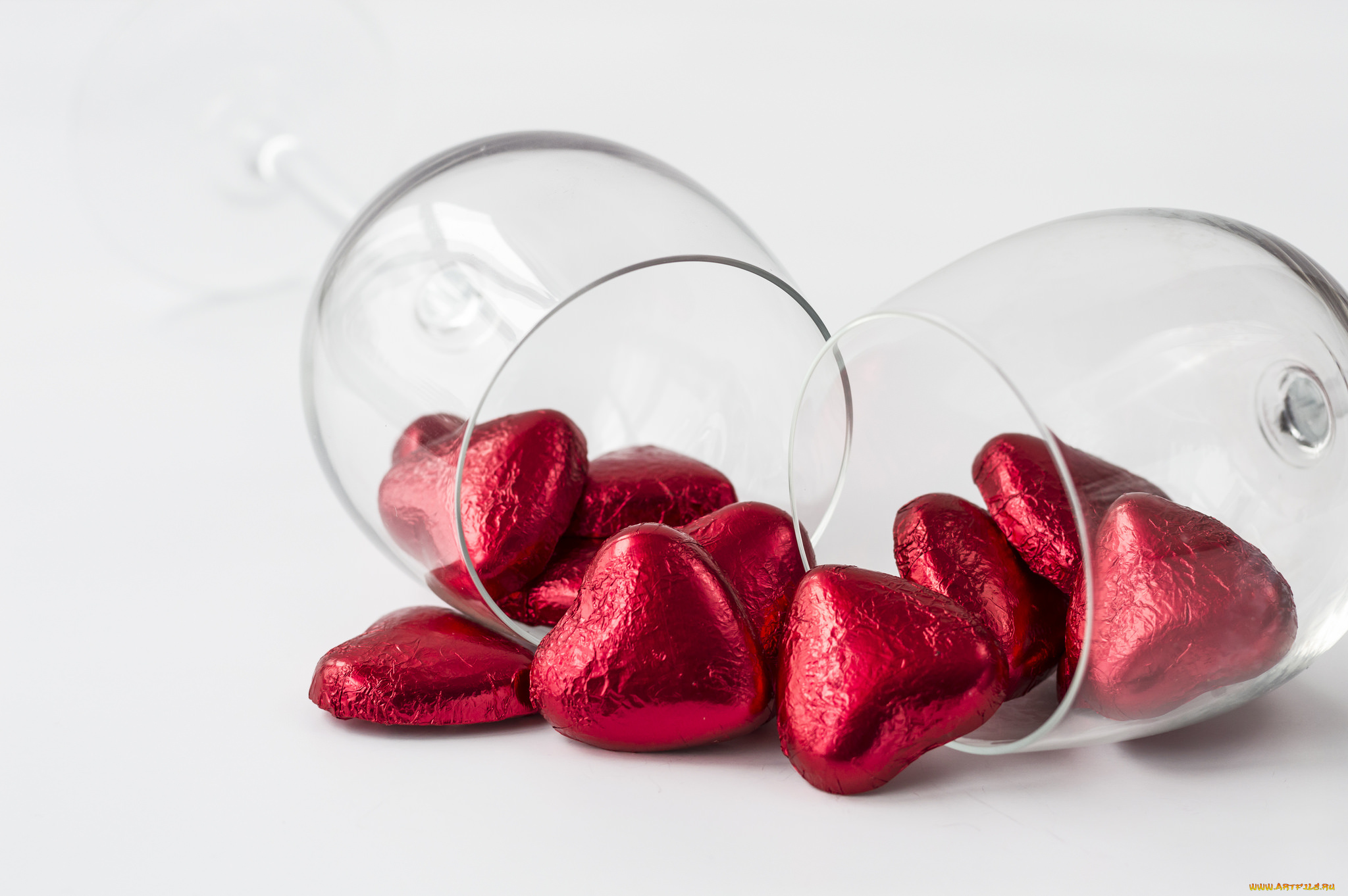 еда, конфеты, , шоколад, , сладости, бокал, сердце