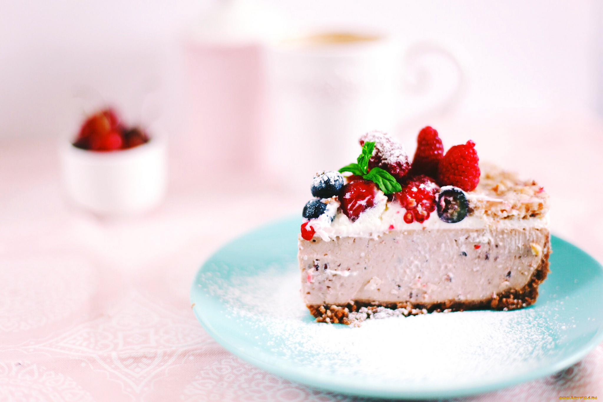 еда, торты, вкусно, ягоды, тортик