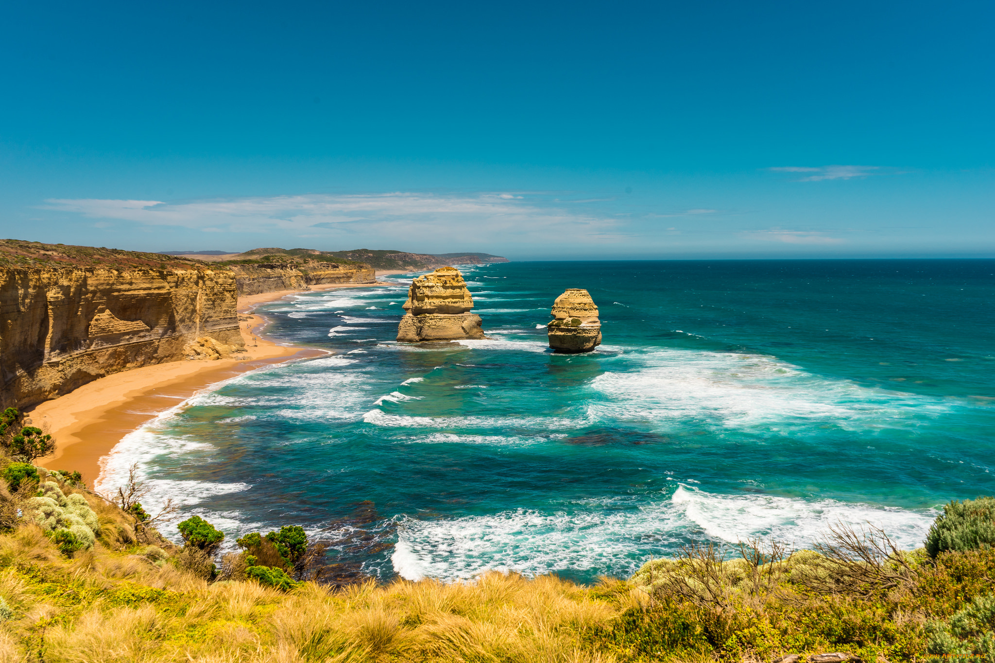 природа, побережье, берег, море