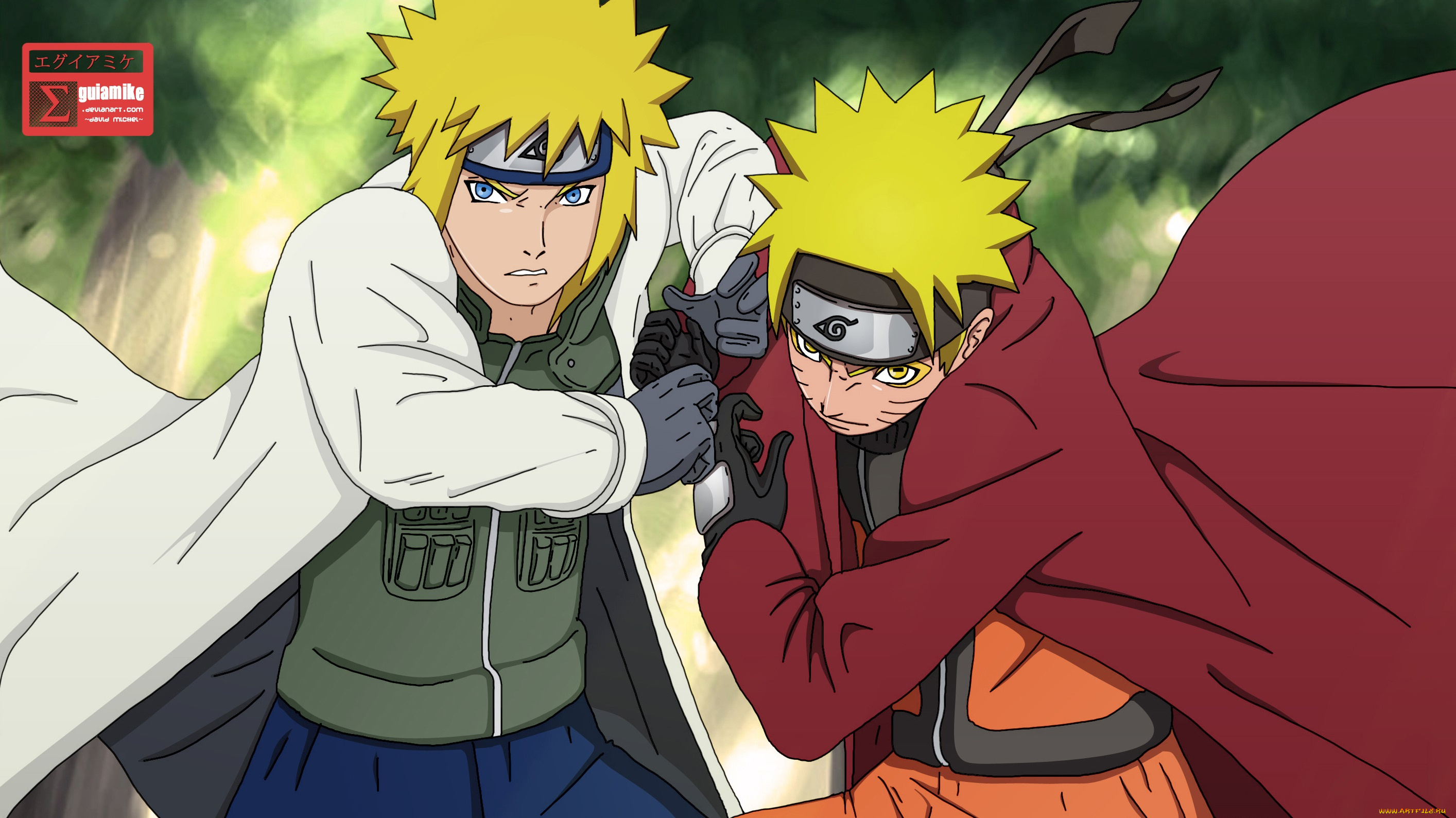 аниме, naruto, наруто, минато