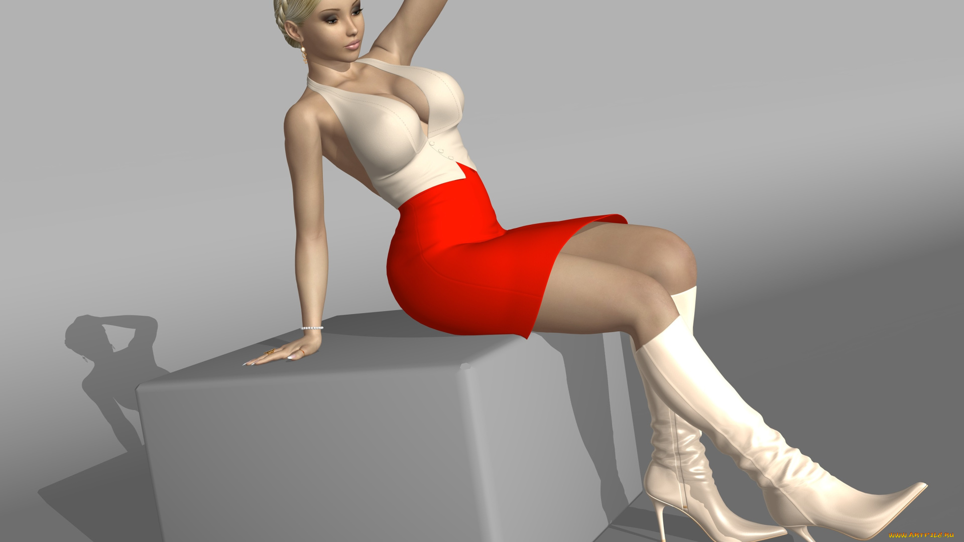 3д, графика, люди, , people, девушка, фон, взгляд