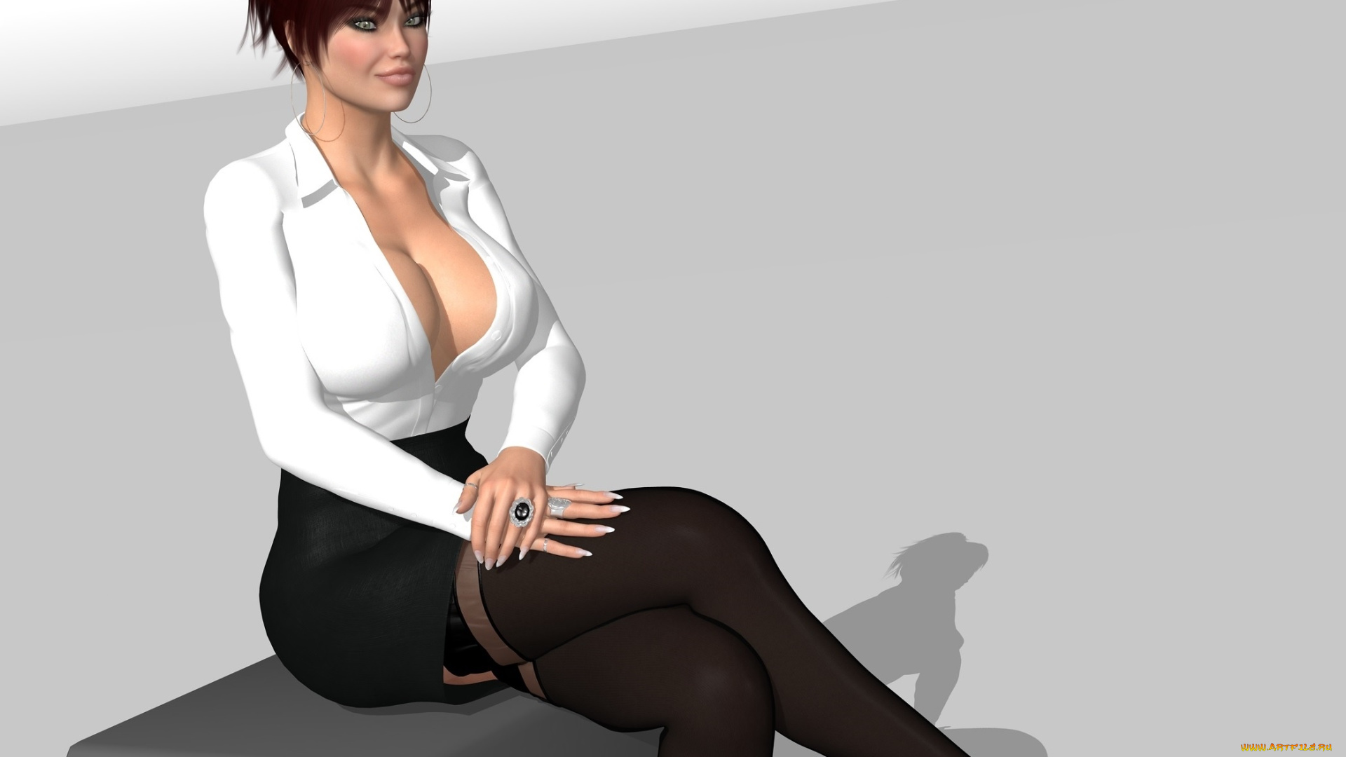 3д, графика, люди, , people, взгляд, фон, девушка