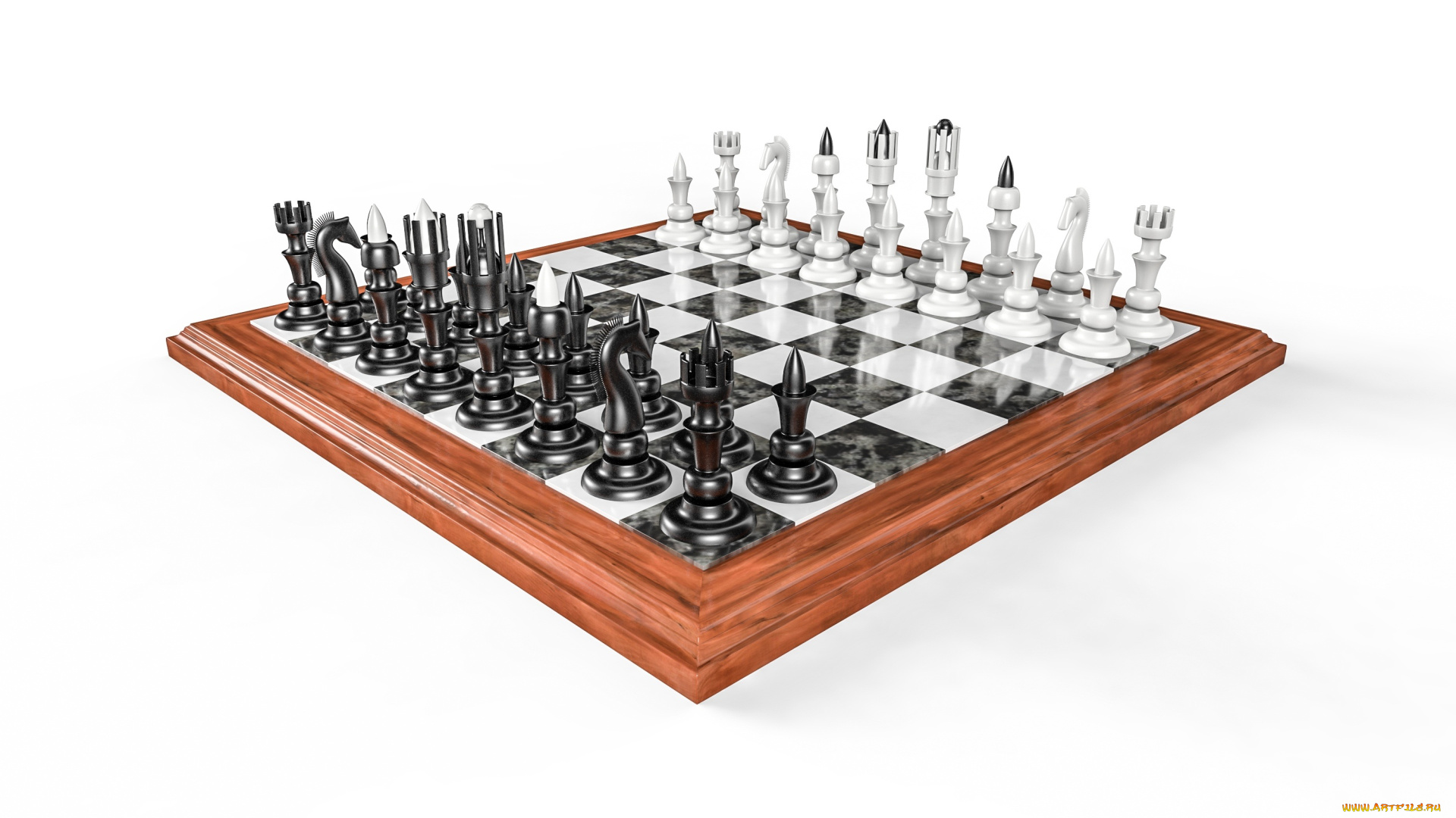 3д, графика, моделирование, , modeling, шахматы, доска