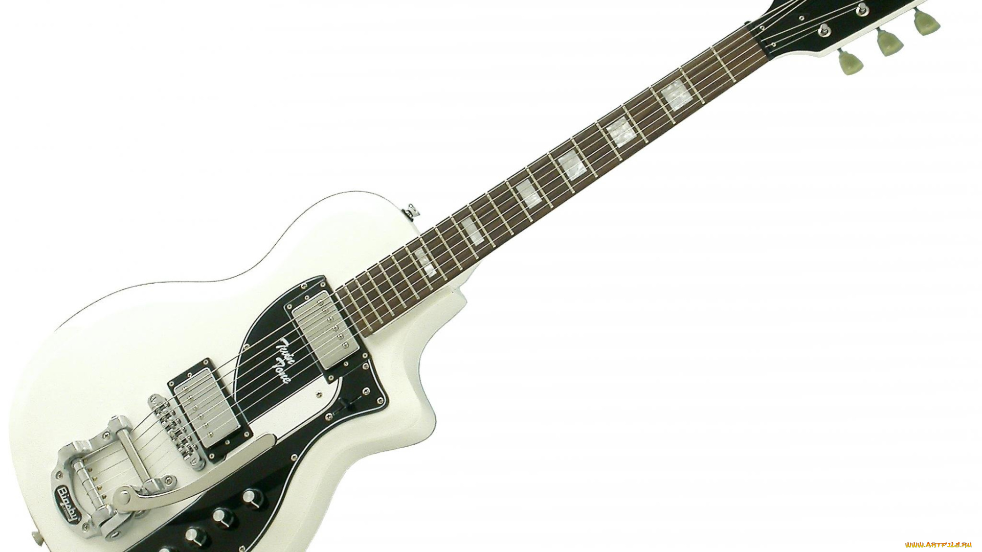 музыка, -музыкальные, инструменты, гитара, белый, фон