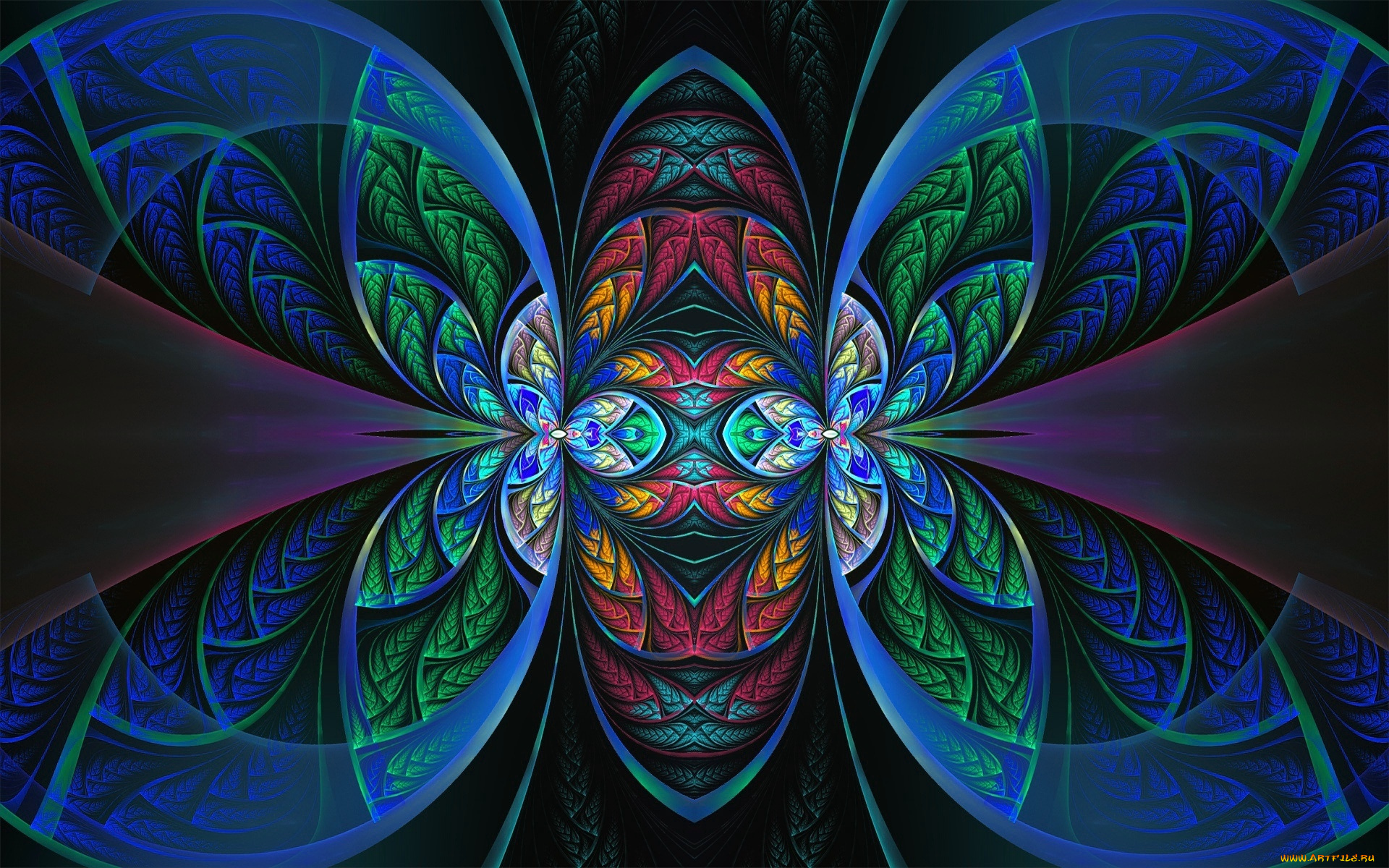 3д, графика, фракталы, , fractal, узор, фон, цвета