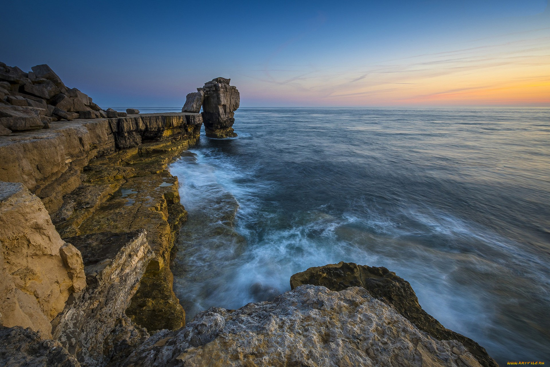 природа, побережье, простор