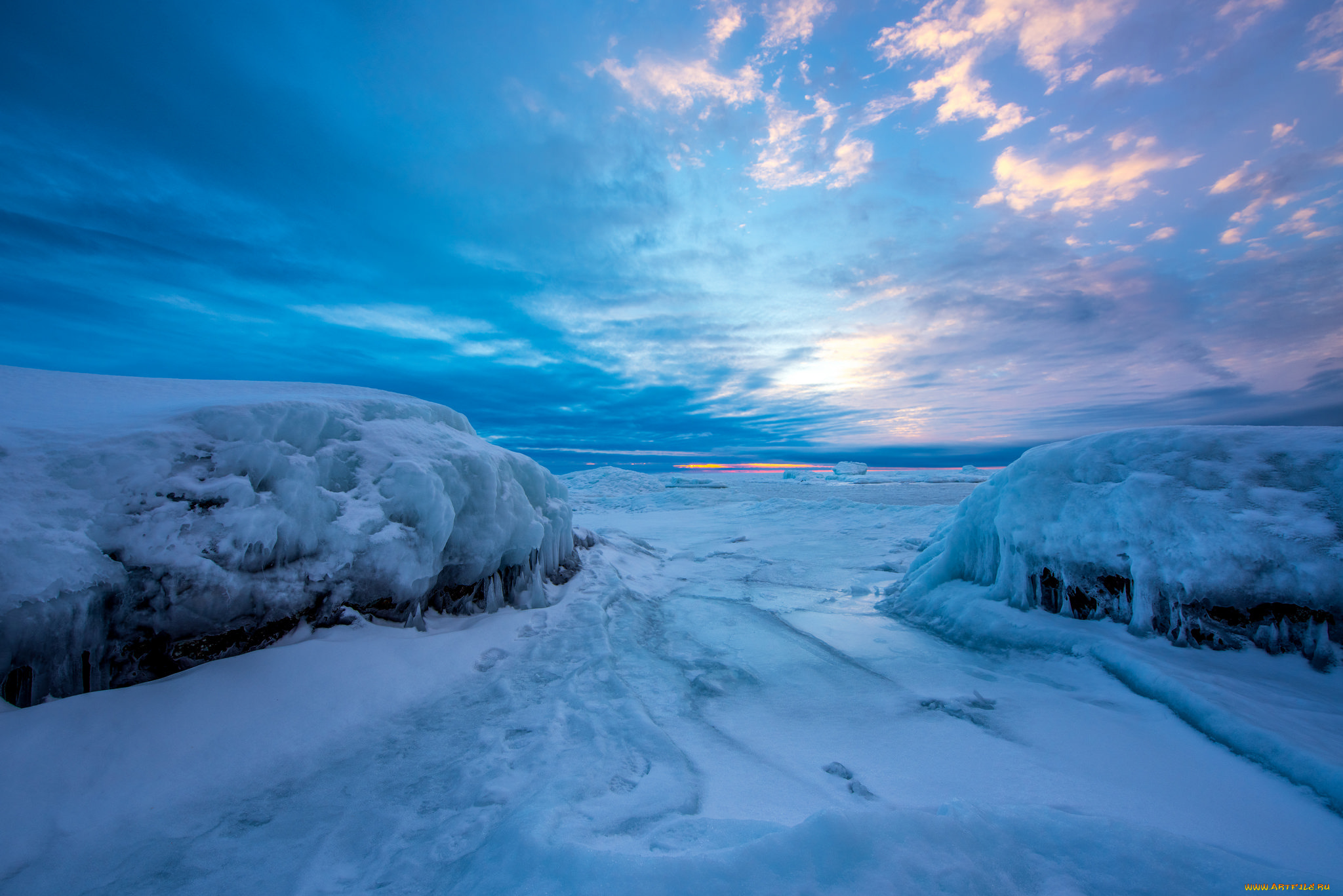природа, зима, простор