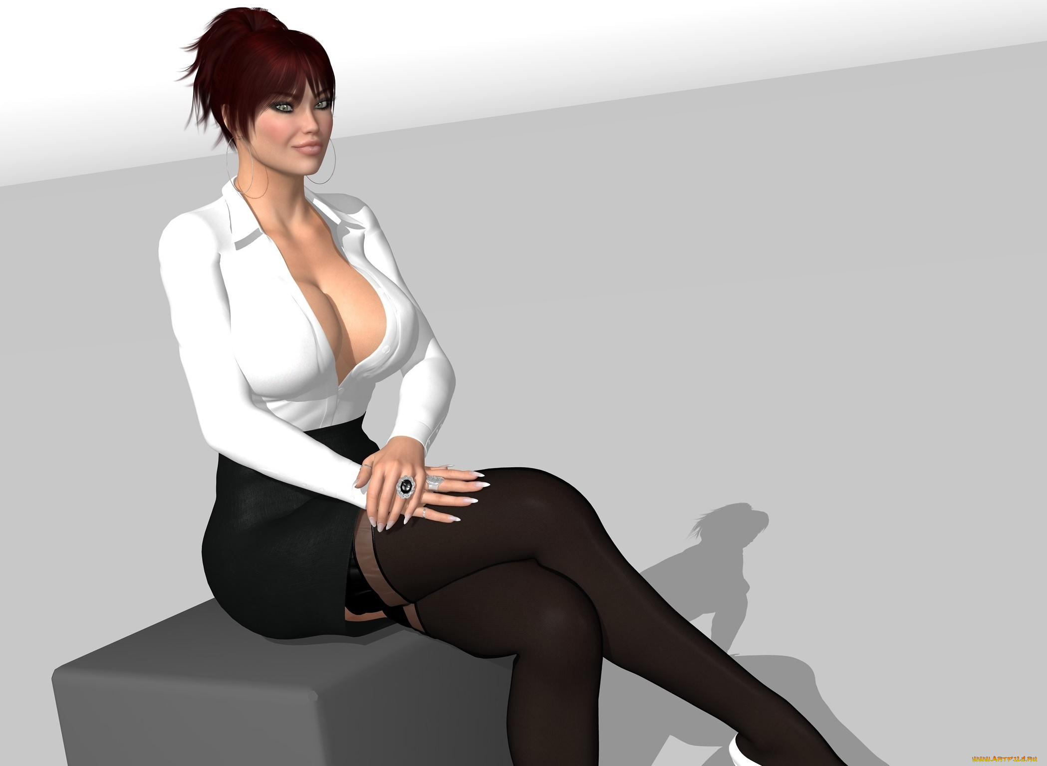 3д, графика, люди, , people, взгляд, фон, девушка