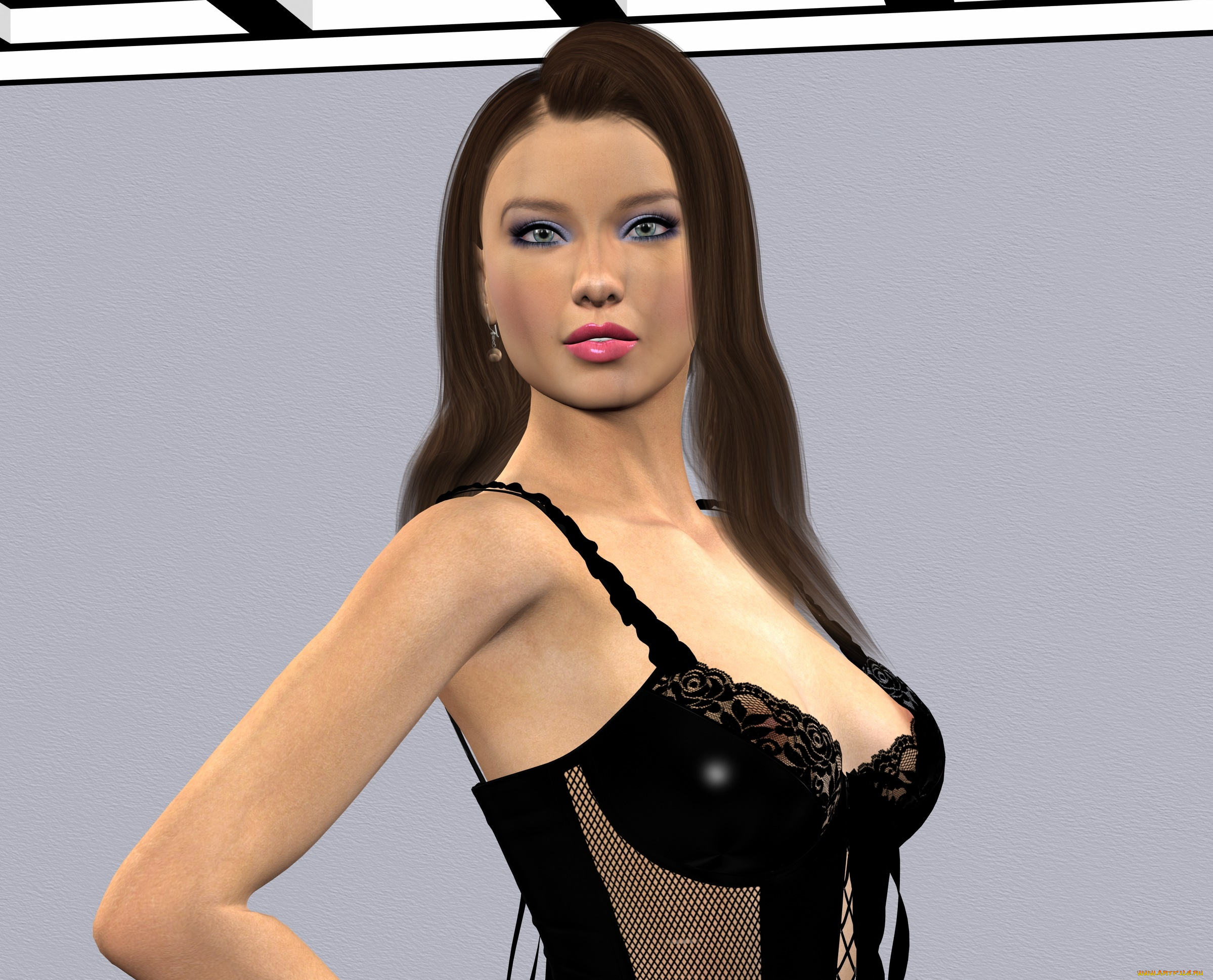 3д, графика, люди, , people, фон, взгляд, девушка