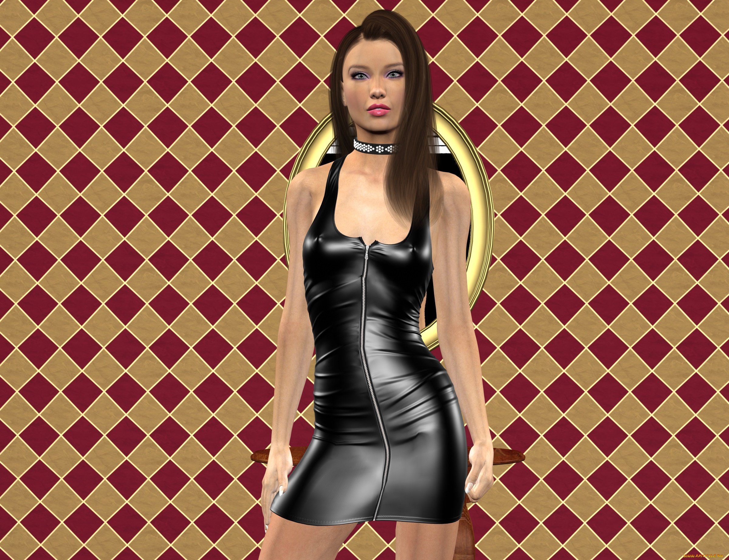 3д, графика, люди, , people, взгляд, девушка, фон