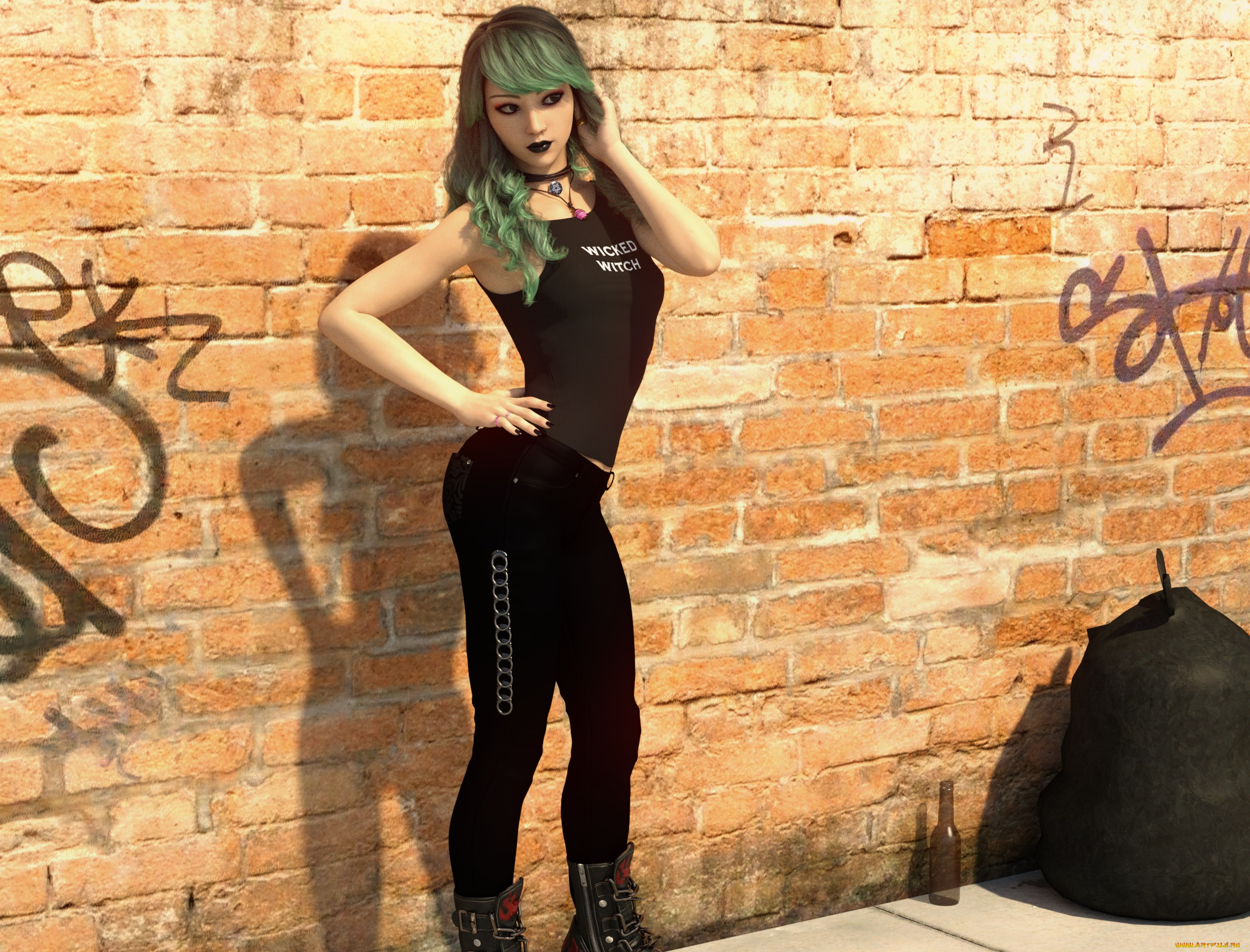 3д, графика, люди, , people, фон, взгляд, девушка