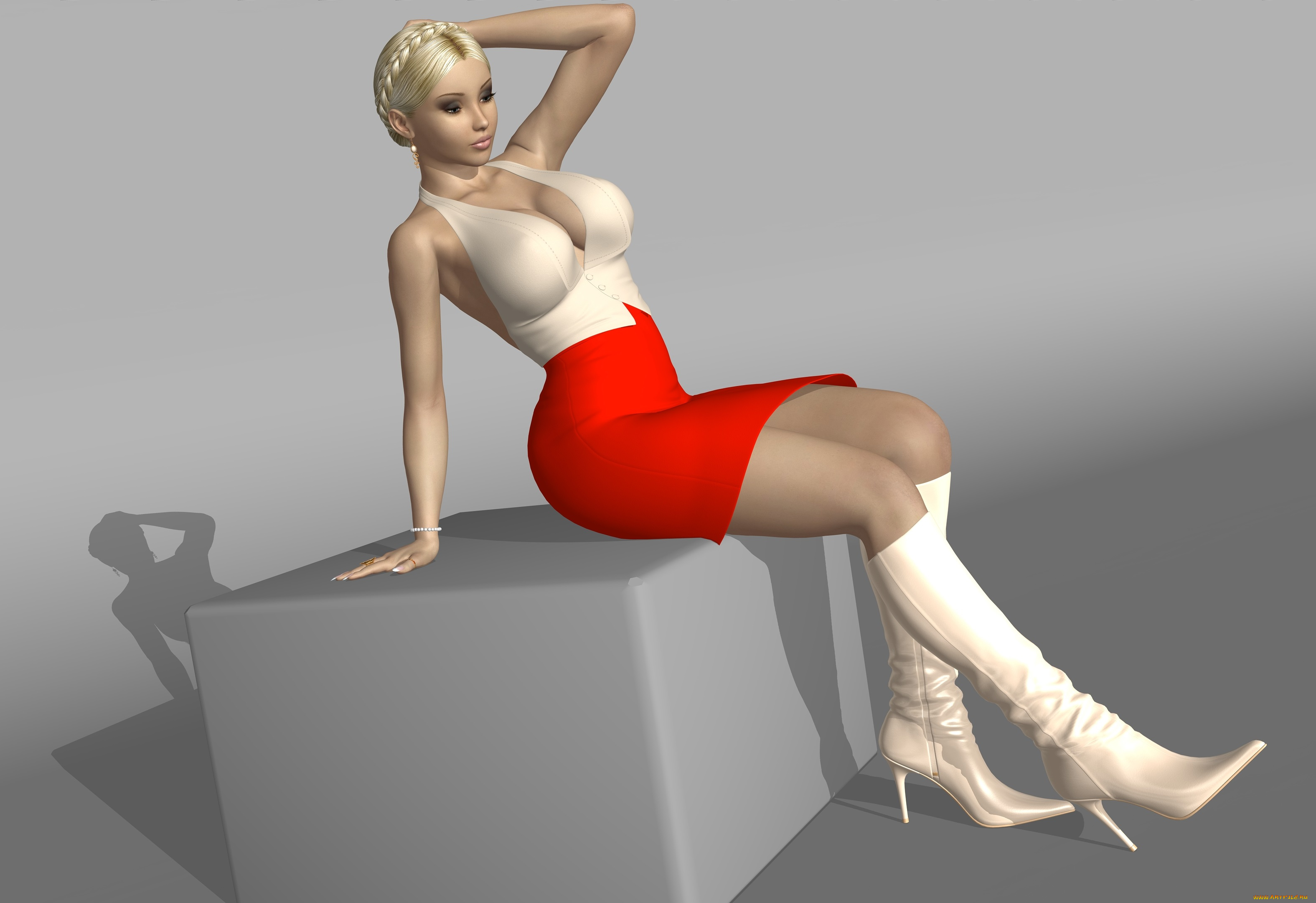 3д, графика, люди, , people, девушка, фон, взгляд