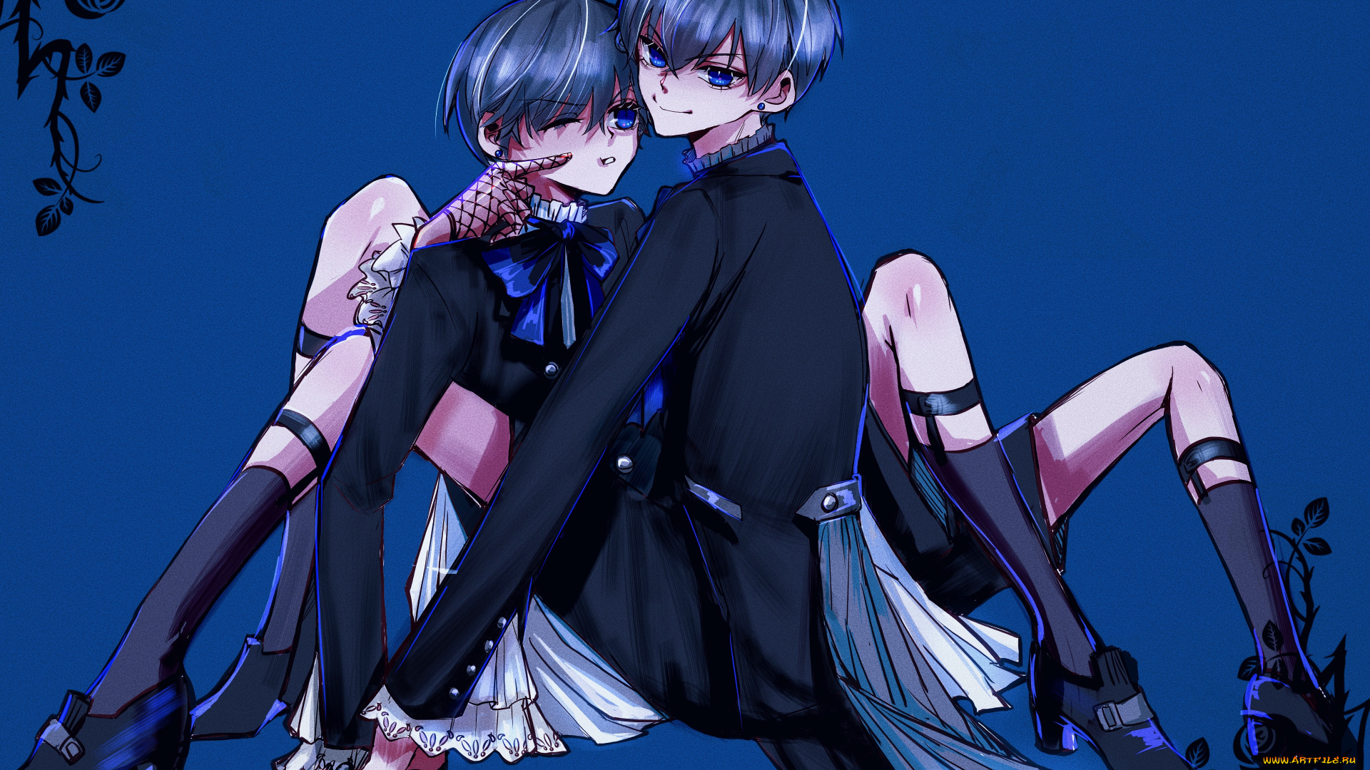 аниме, kuroshitsuji, темный, дворецкий