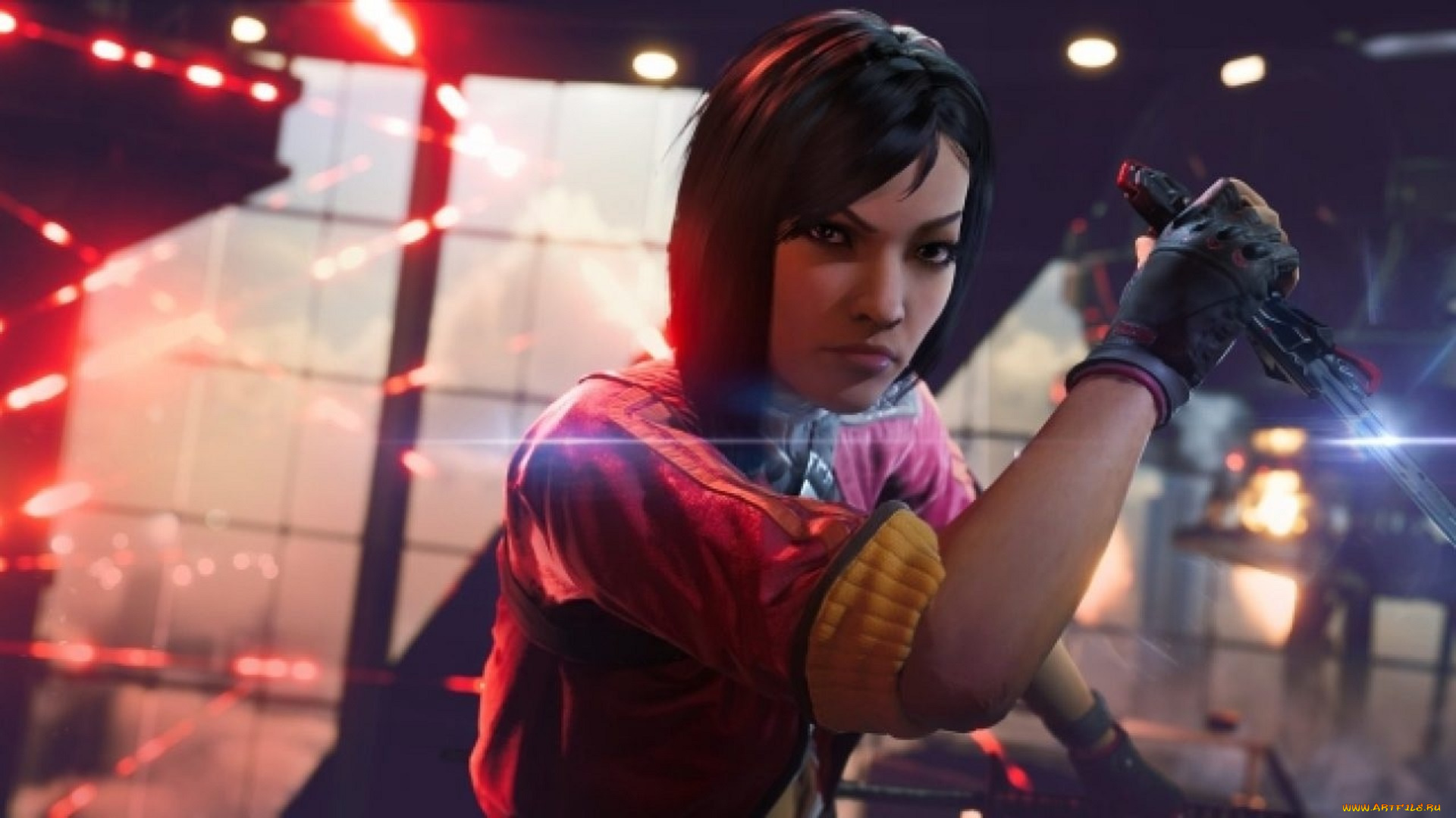 видео, игры, rogue, company, девушка, нож