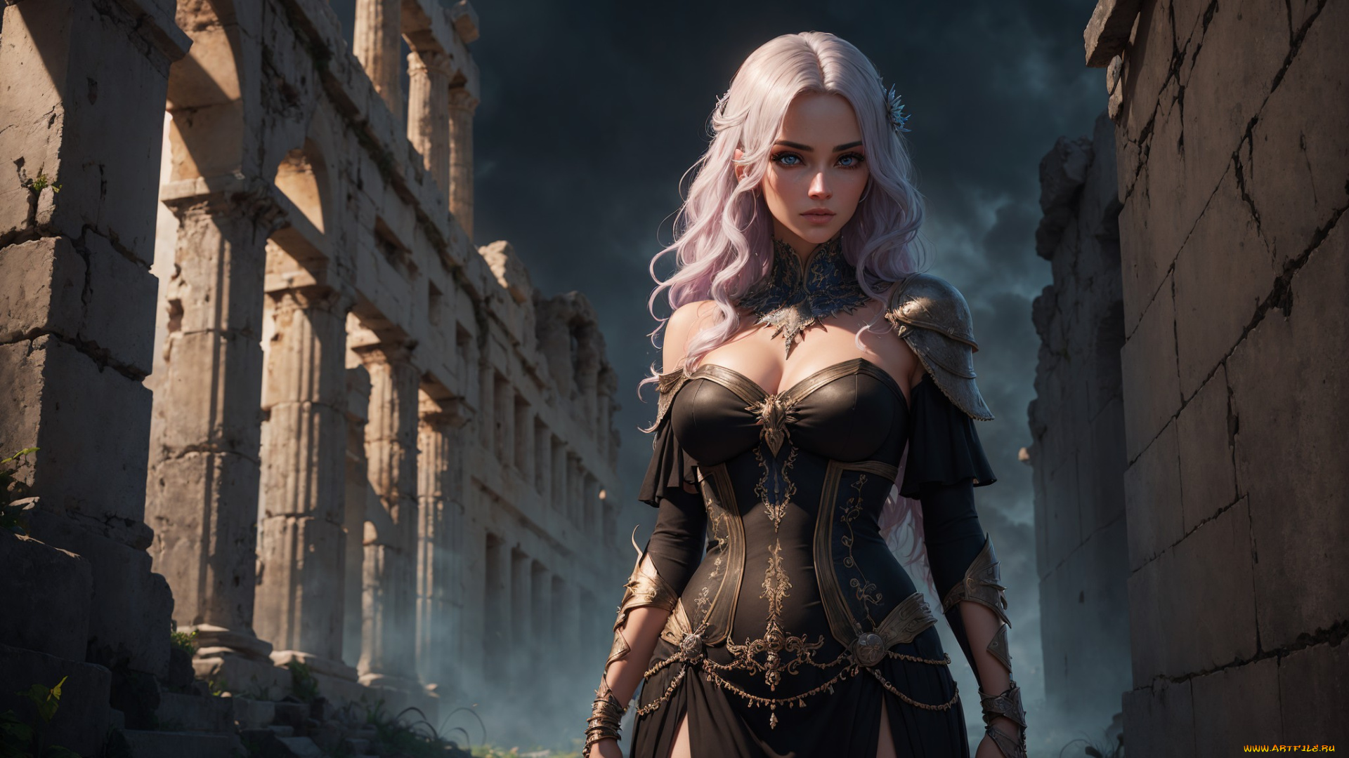 фэнтези, девушки, нейросети, графика, нейроарт, ai, art, нейронные, сети, рисунки, нейро, искусство, девушка