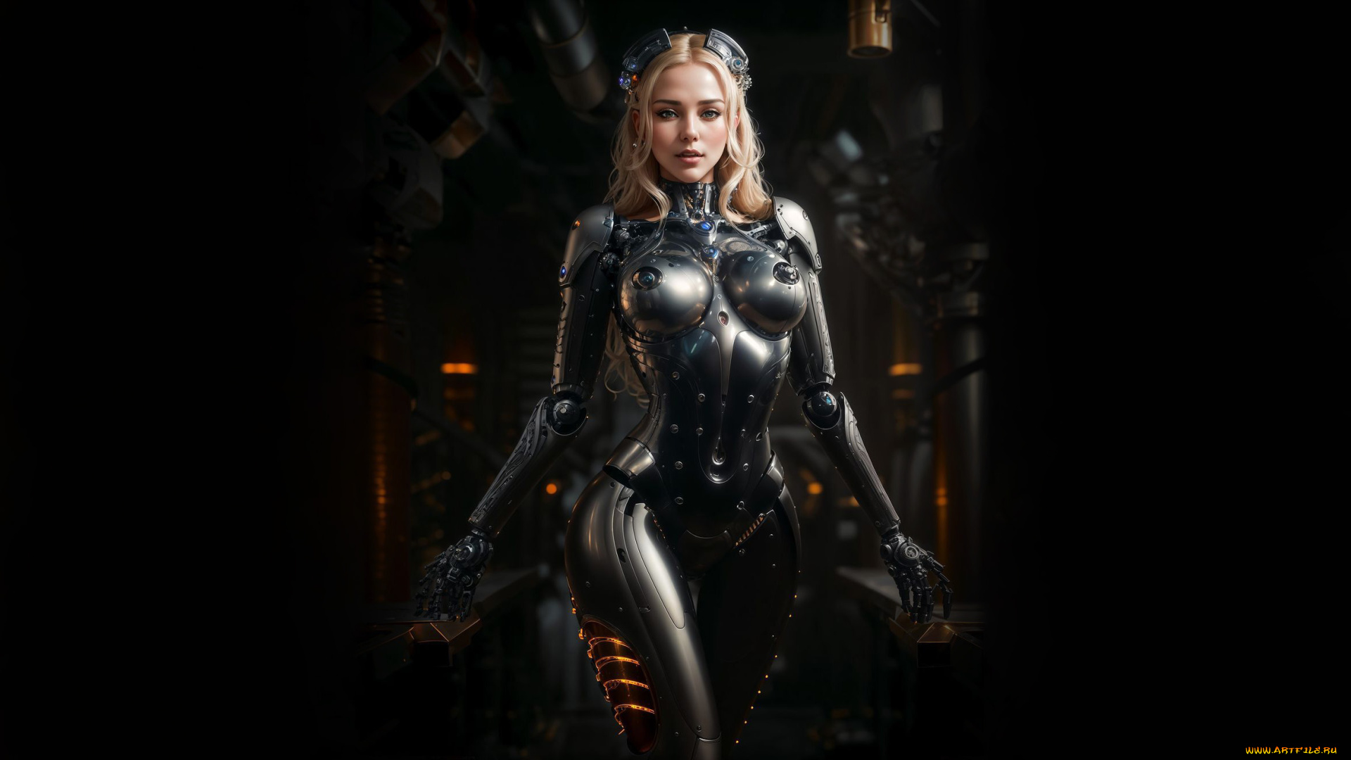 фэнтези, роботы, , киборги, , механизмы, нейросети, графика, нейроарт, ai, art, нейронные, сети, рисунки, нейро, искусство, девушка, киборг