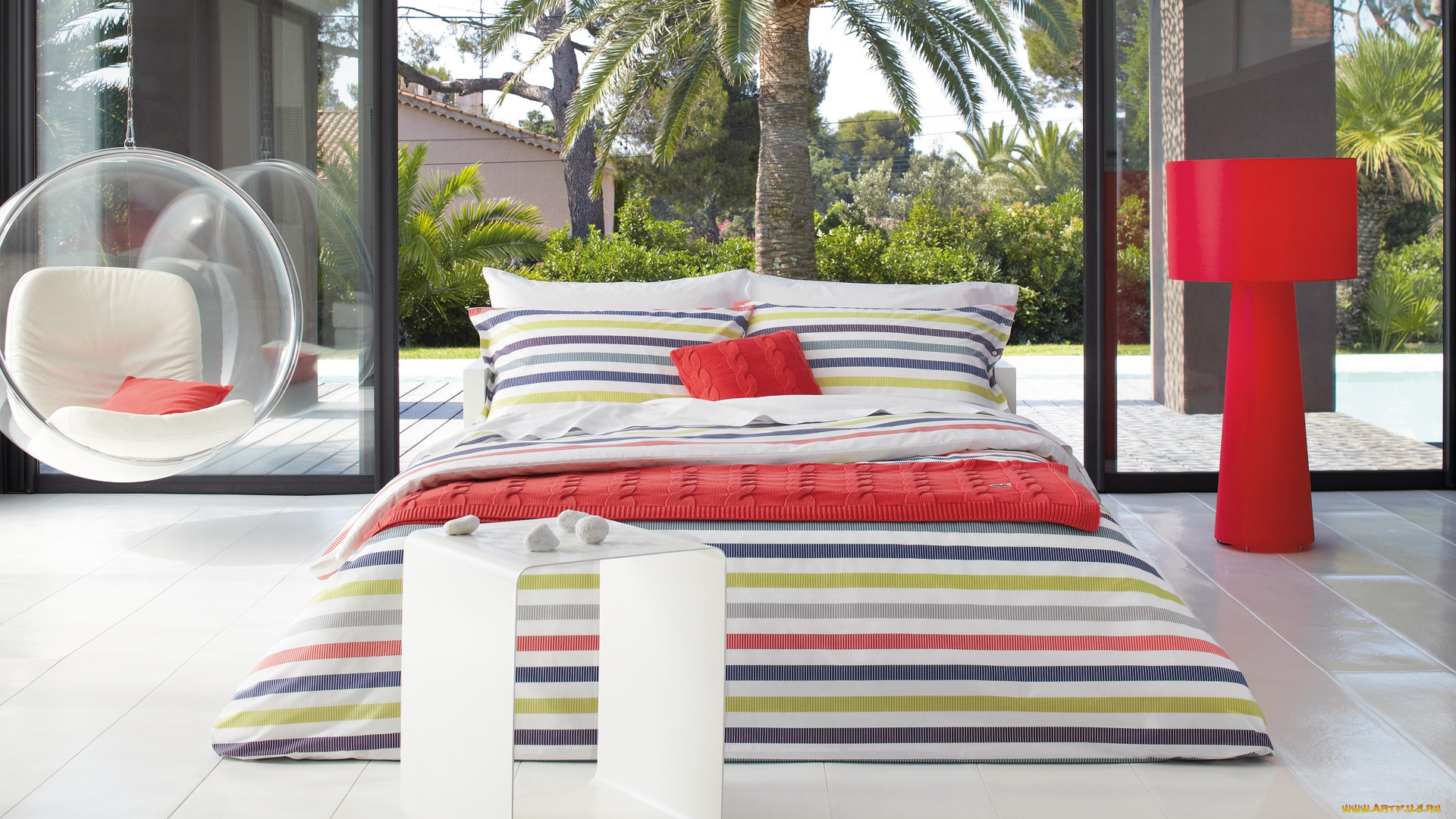 интерьер, спальня, lacoste, коллекция, постельное, белье