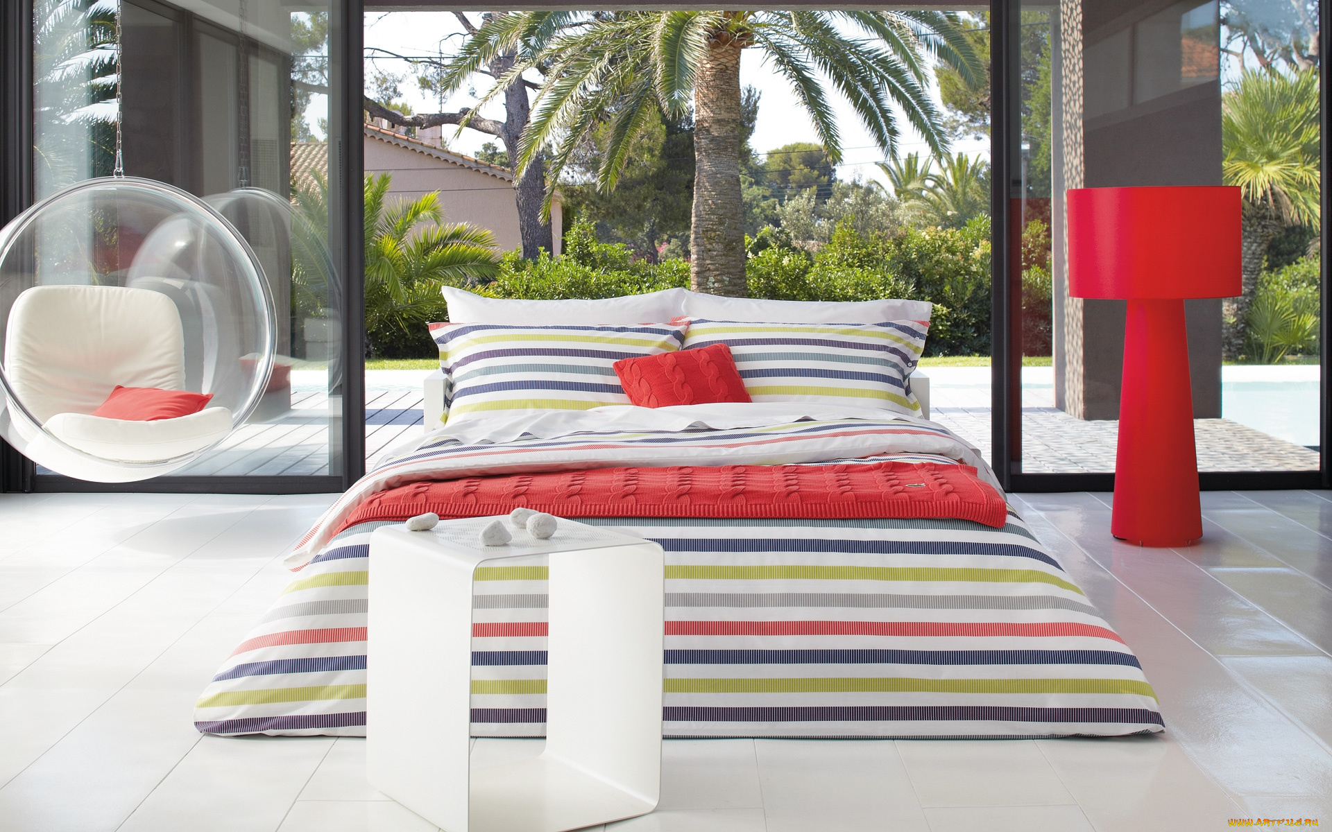 интерьер, спальня, lacoste, коллекция, постельное, белье