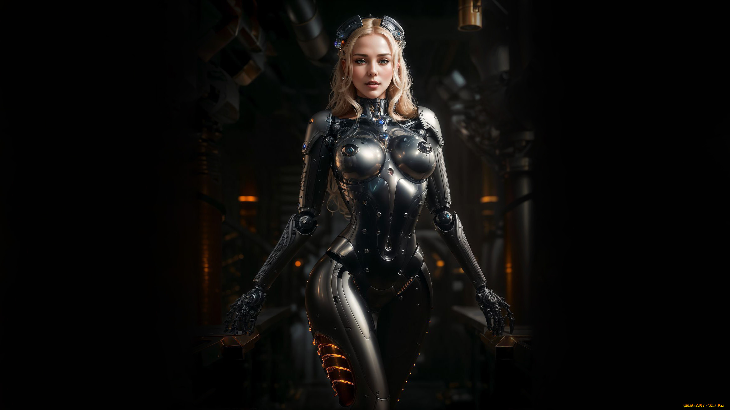 фэнтези, роботы, , киборги, , механизмы, нейросети, графика, нейроарт, ai, art, нейронные, сети, рисунки, нейро, искусство, девушка, киборг