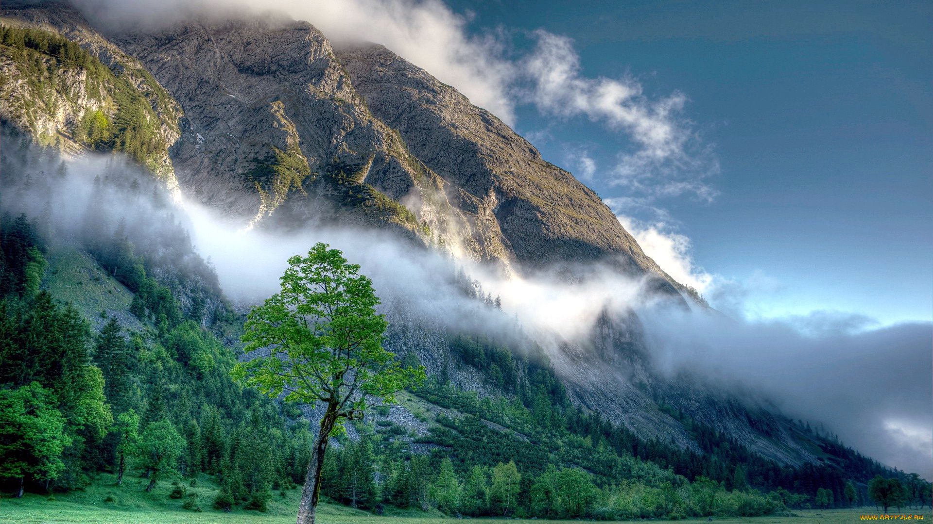 karwendel, mountains, austrian, alps, природа, горы, karwendel, mountains, austrian, alps