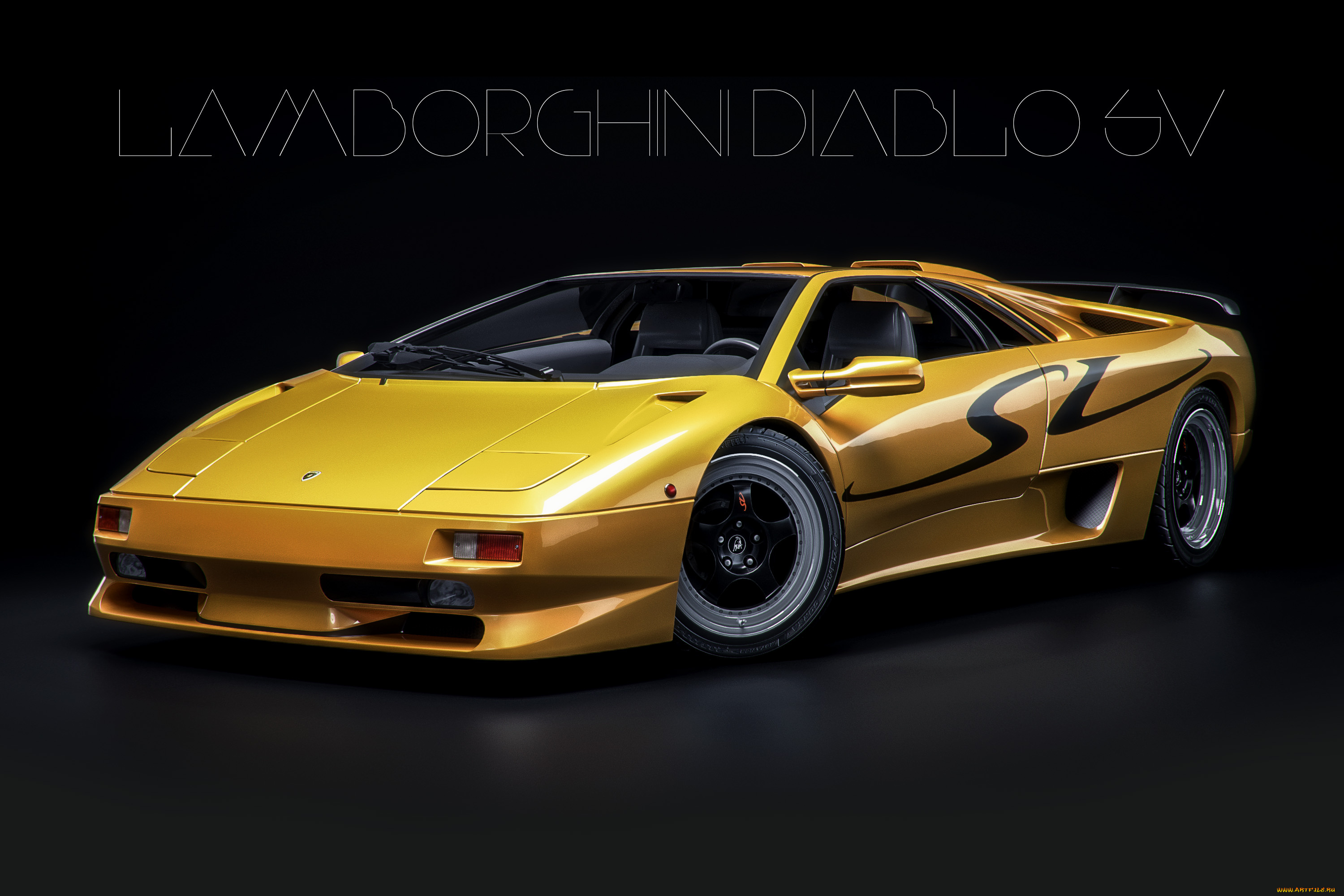 автомобили, 3д, lamborghini