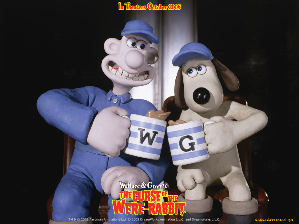 the, wallace, and, gromit, movie, curse, of, wererabbit, мультфильмы, in, were, rabbit