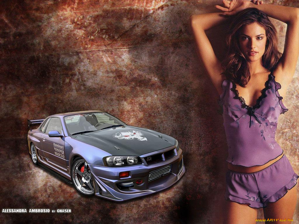 alessandra, ambrosio, автомобили, авто, девушками