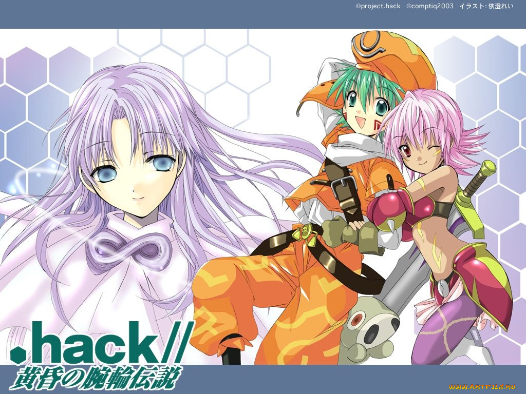 аниме, hack, sign