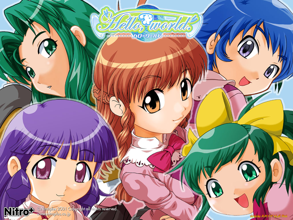 аниме, hello, world