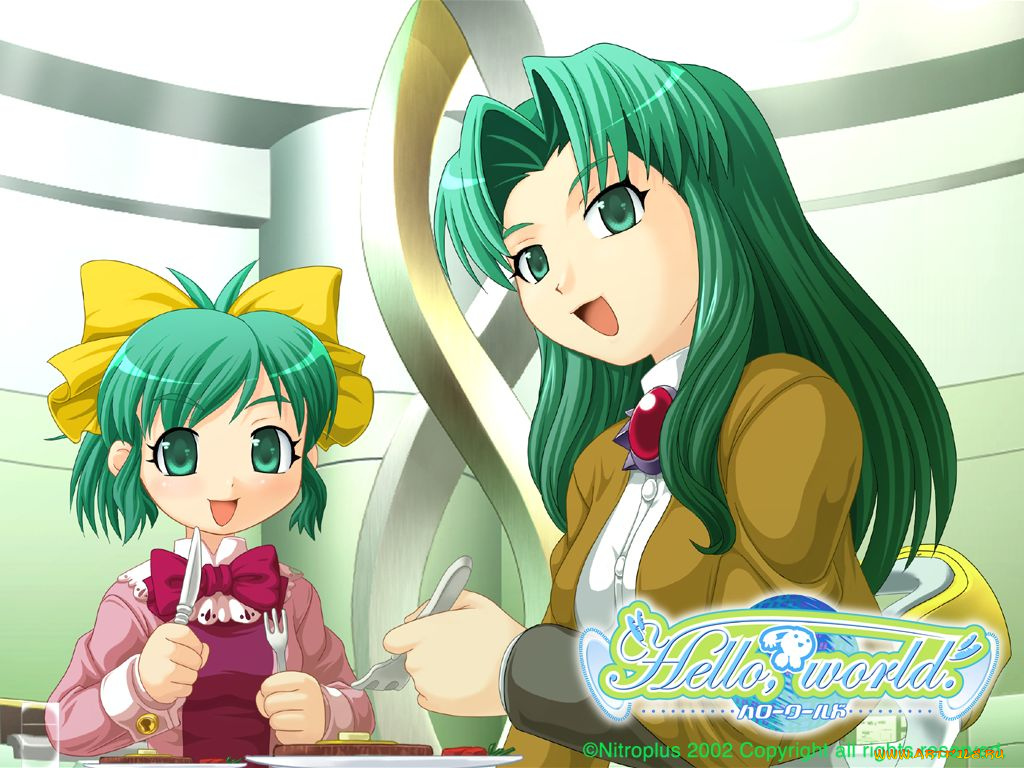 аниме, hello, world