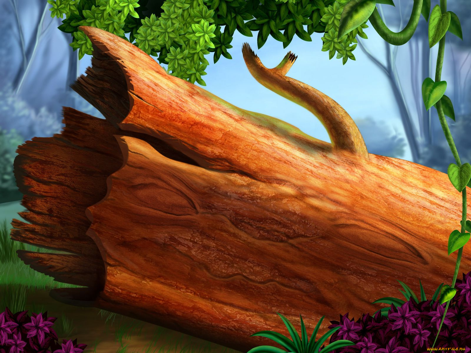 рисованные, природа