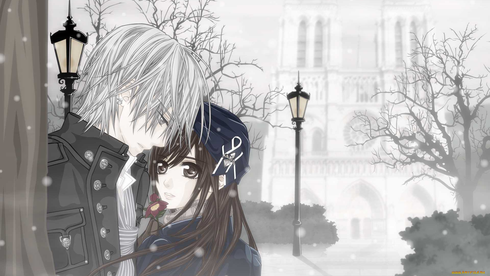 аниме, vampire, knight