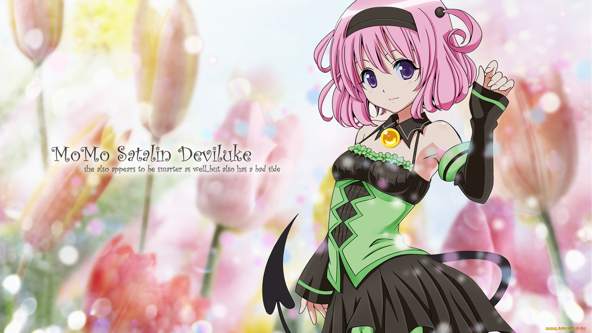 аниме, to, love, ru, платье, девушка