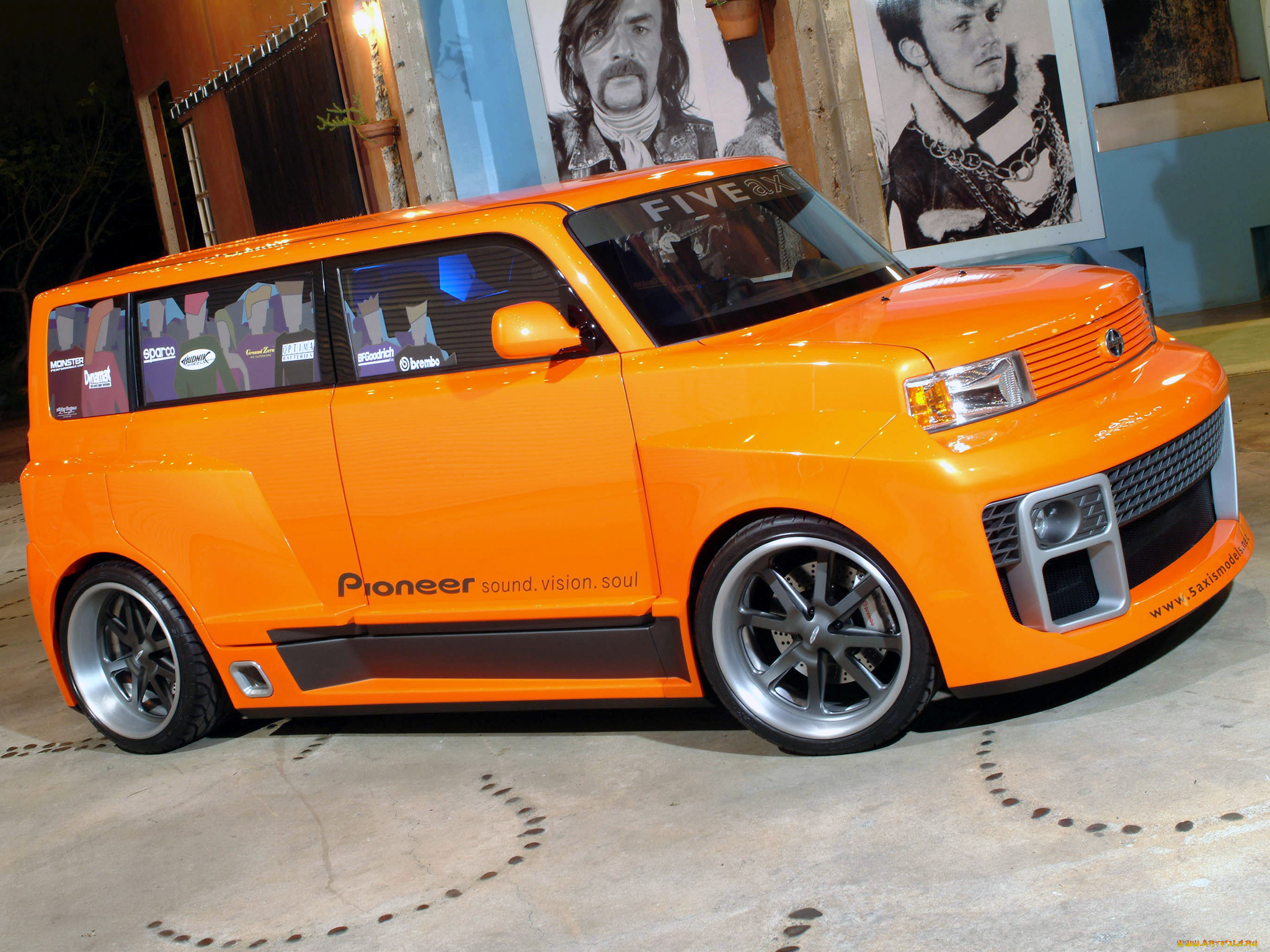 five, axis, scion, xb, dj, widebody, concept, автомобили