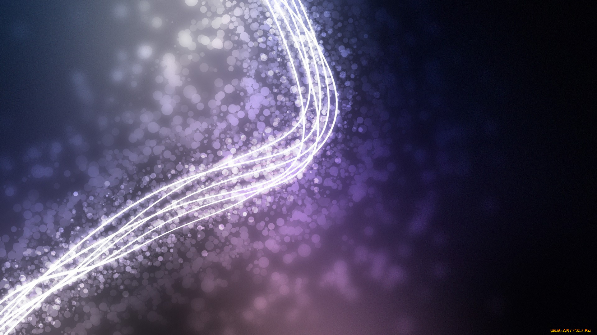 3д, графика, абстракция, , abstract, линии, изгибы, блики, точки, полосы