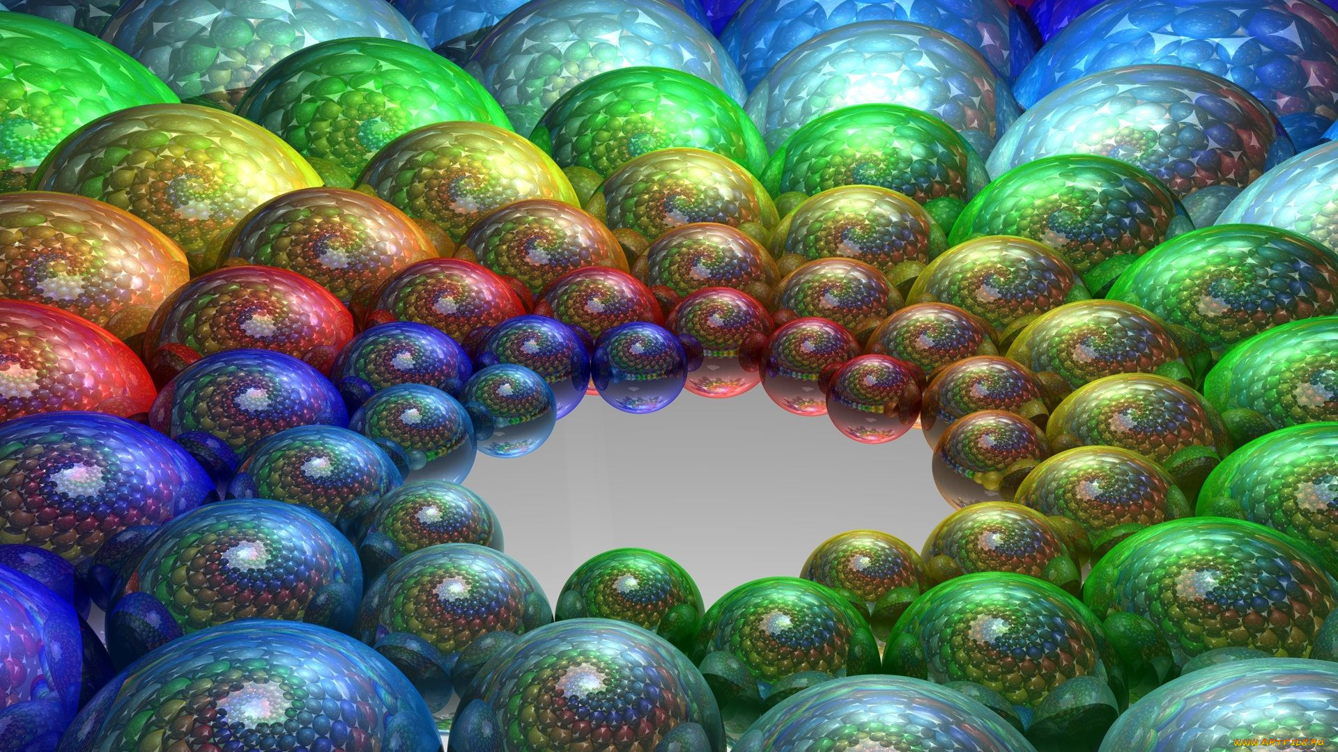 3д, графика, шары, , balls, шары, порядок, цвета, переходы