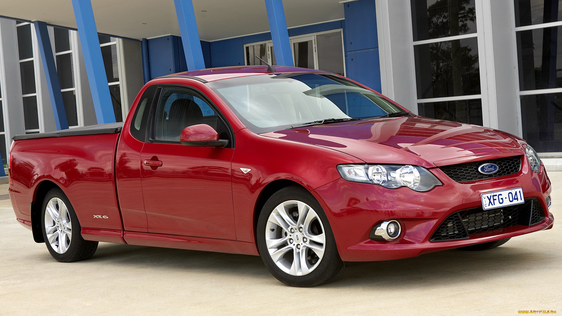 автомобили, ford, fg, ute, falcon, xr6, красный