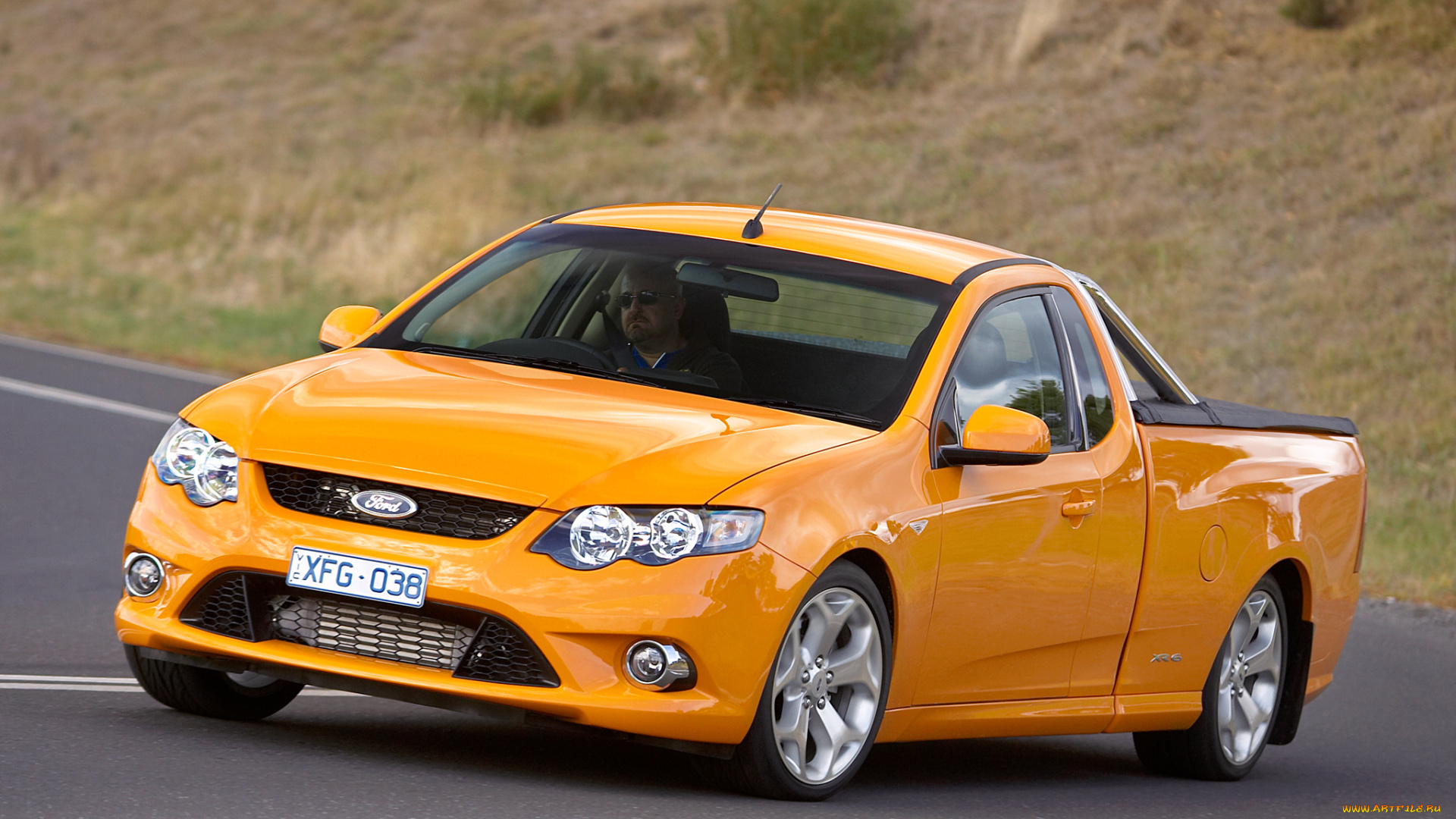 автомобили, ford, fg, ute, turbo, желтый, falcon, xr6